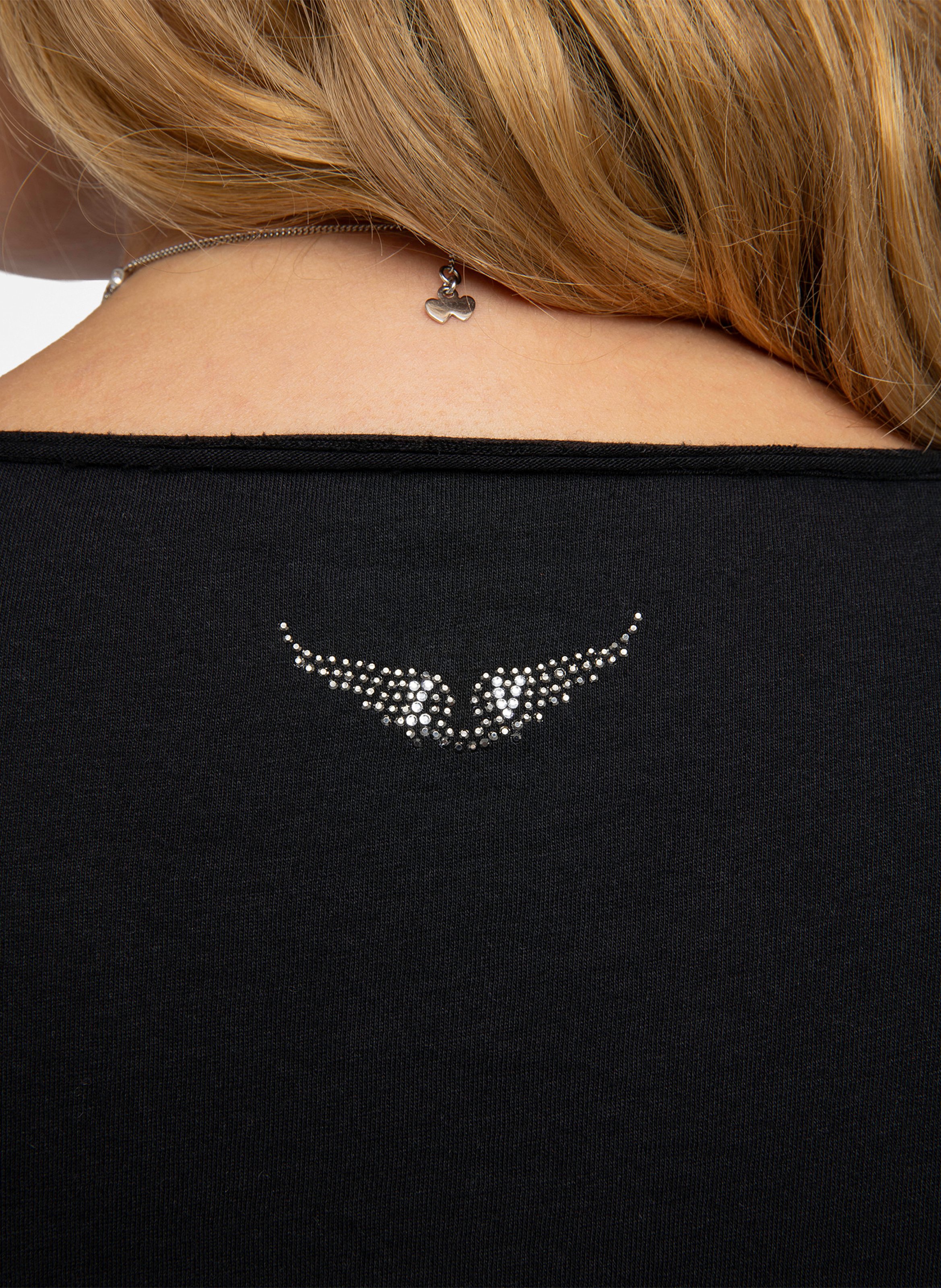 Tunisian organic cotton t-shirt Black