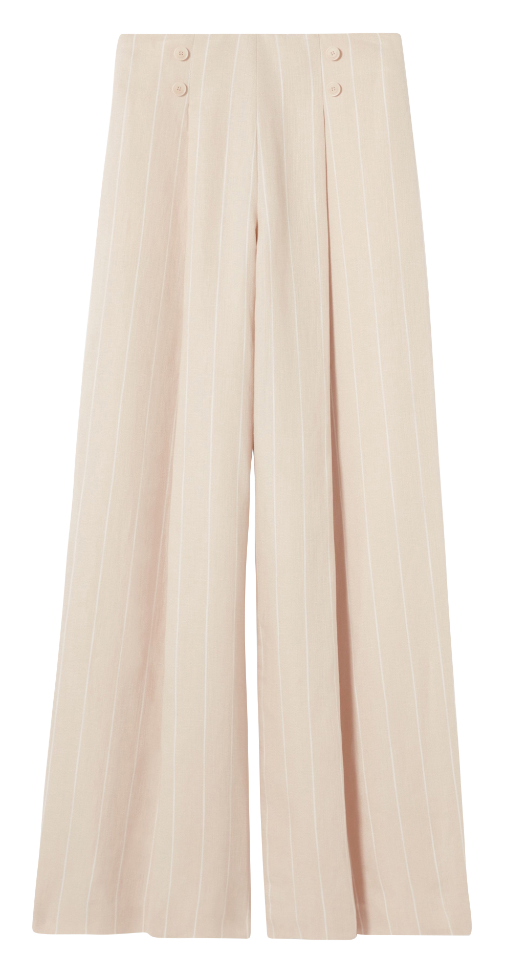 Pantalon large à rayures CLAUDIE PIERLOT Beige