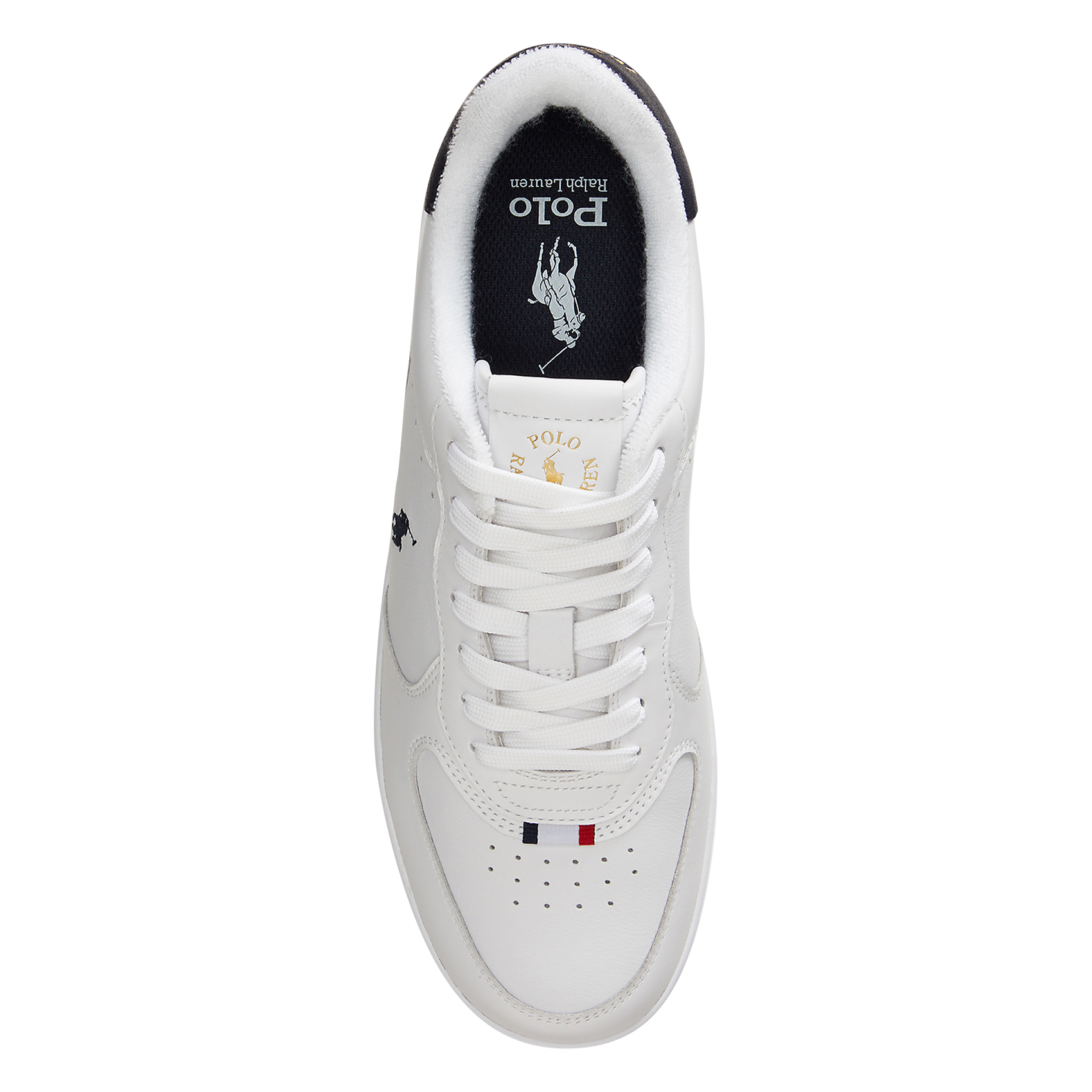 Niedrige Sneaker aus Leder-Mix POLO RALPH LAUREN Weiss