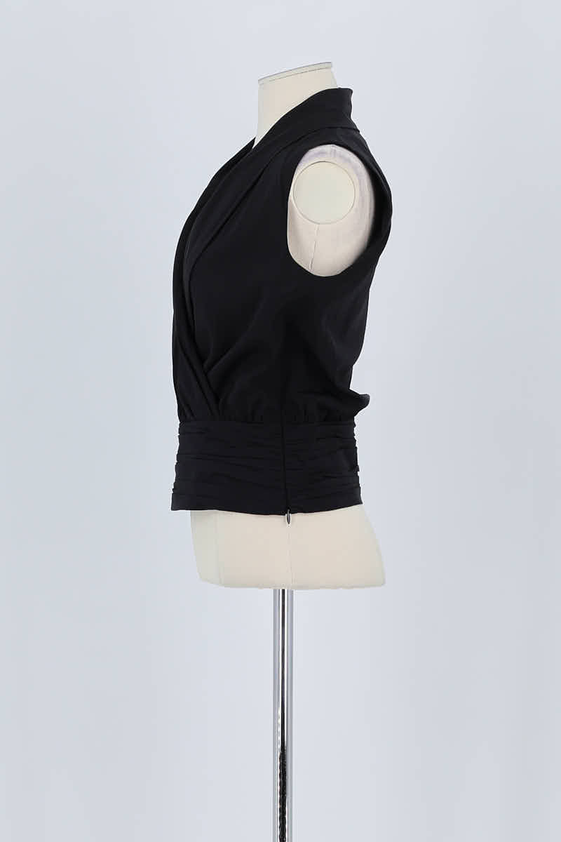 Azawood sleeveless top ARMANI - SECONDE MAIN Black