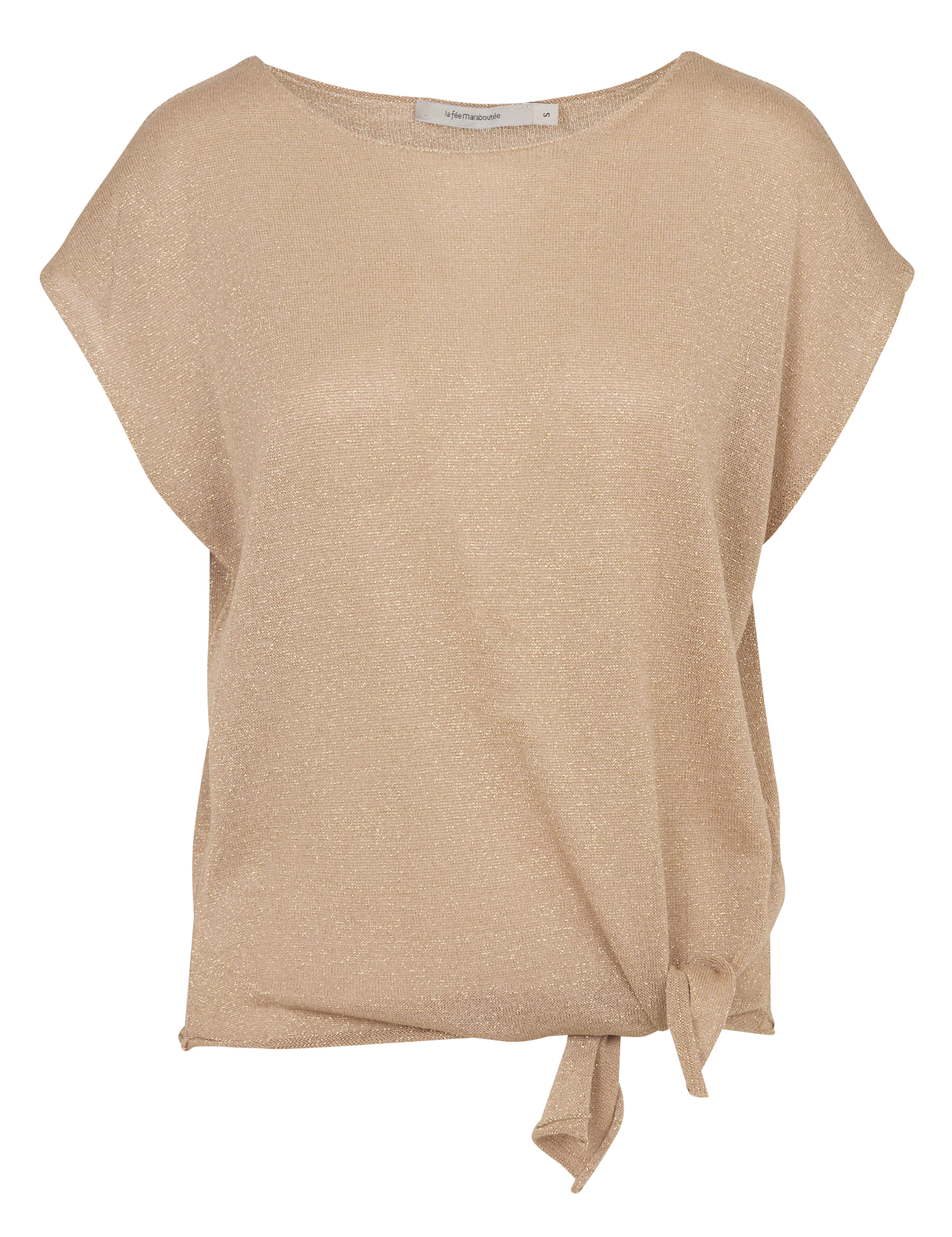 Pull manches courtes en maille irisée LA FEE MARABOUTEE