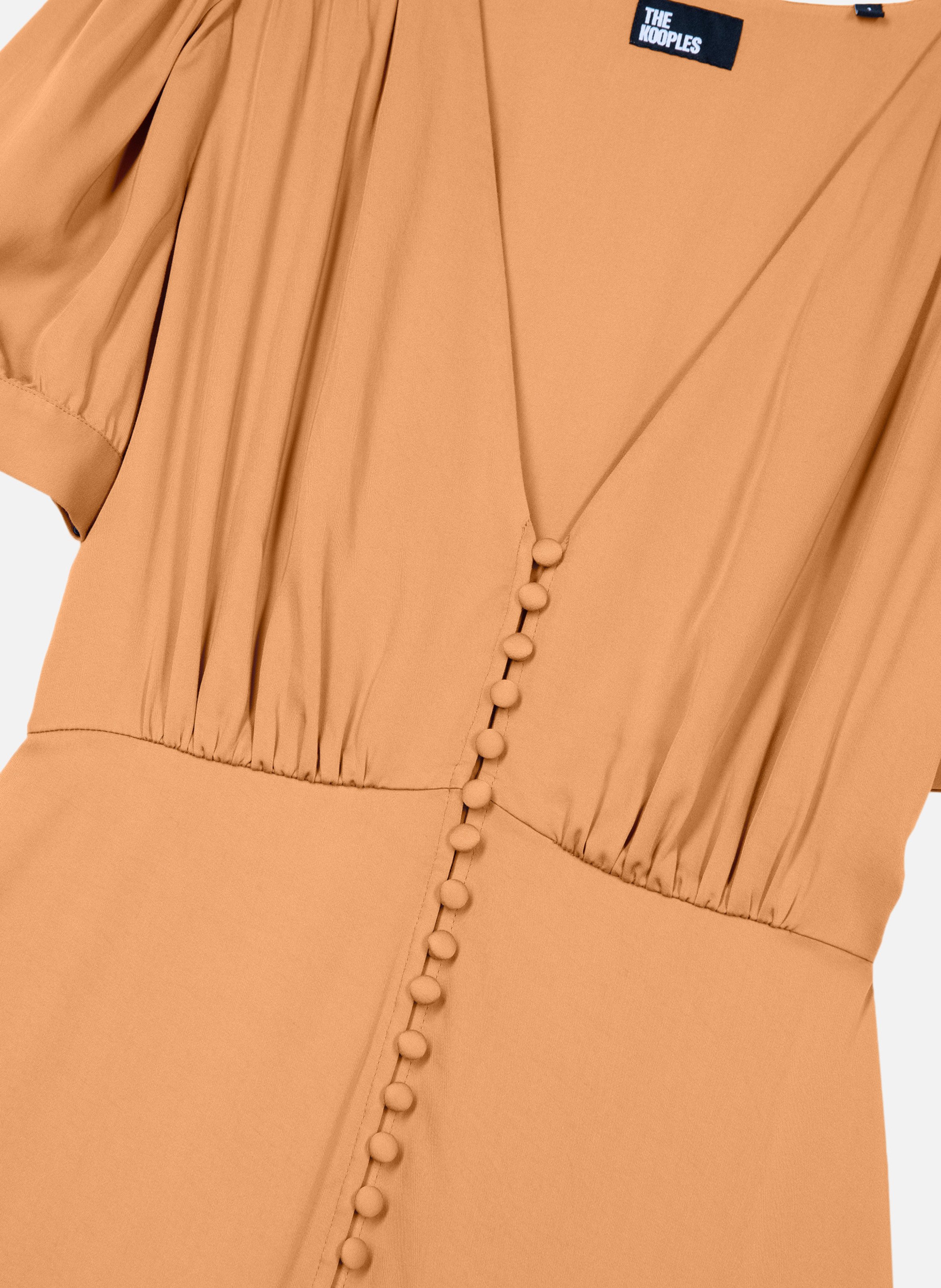 Cotton dress THE KOOPLES Orange