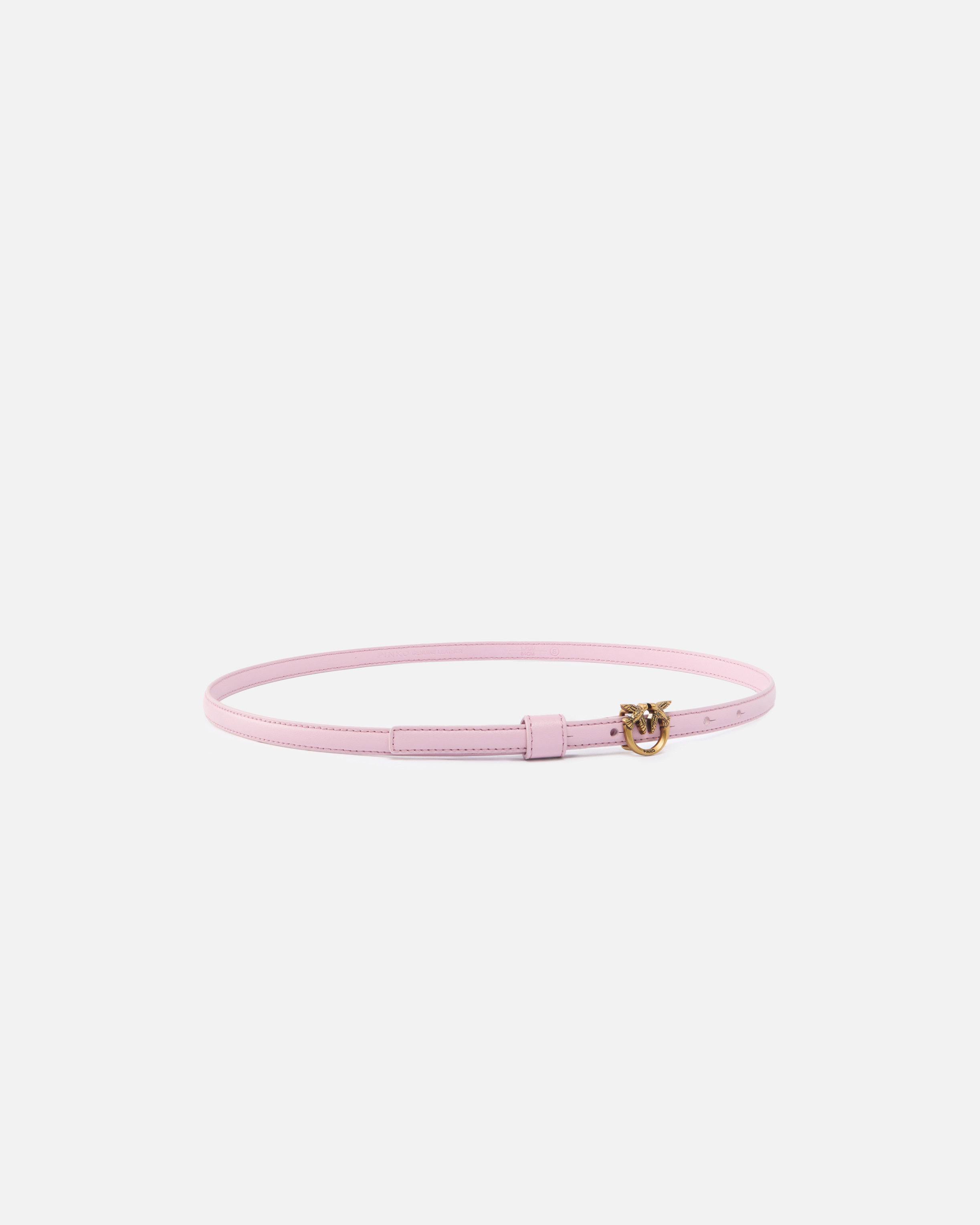 Fine belt with love birds buckle 1 cm PINKO Pink