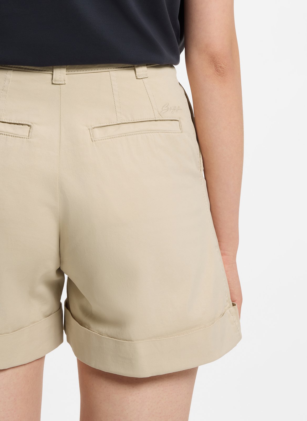 Cotton-blend Bermuda shorts BOSS Beige