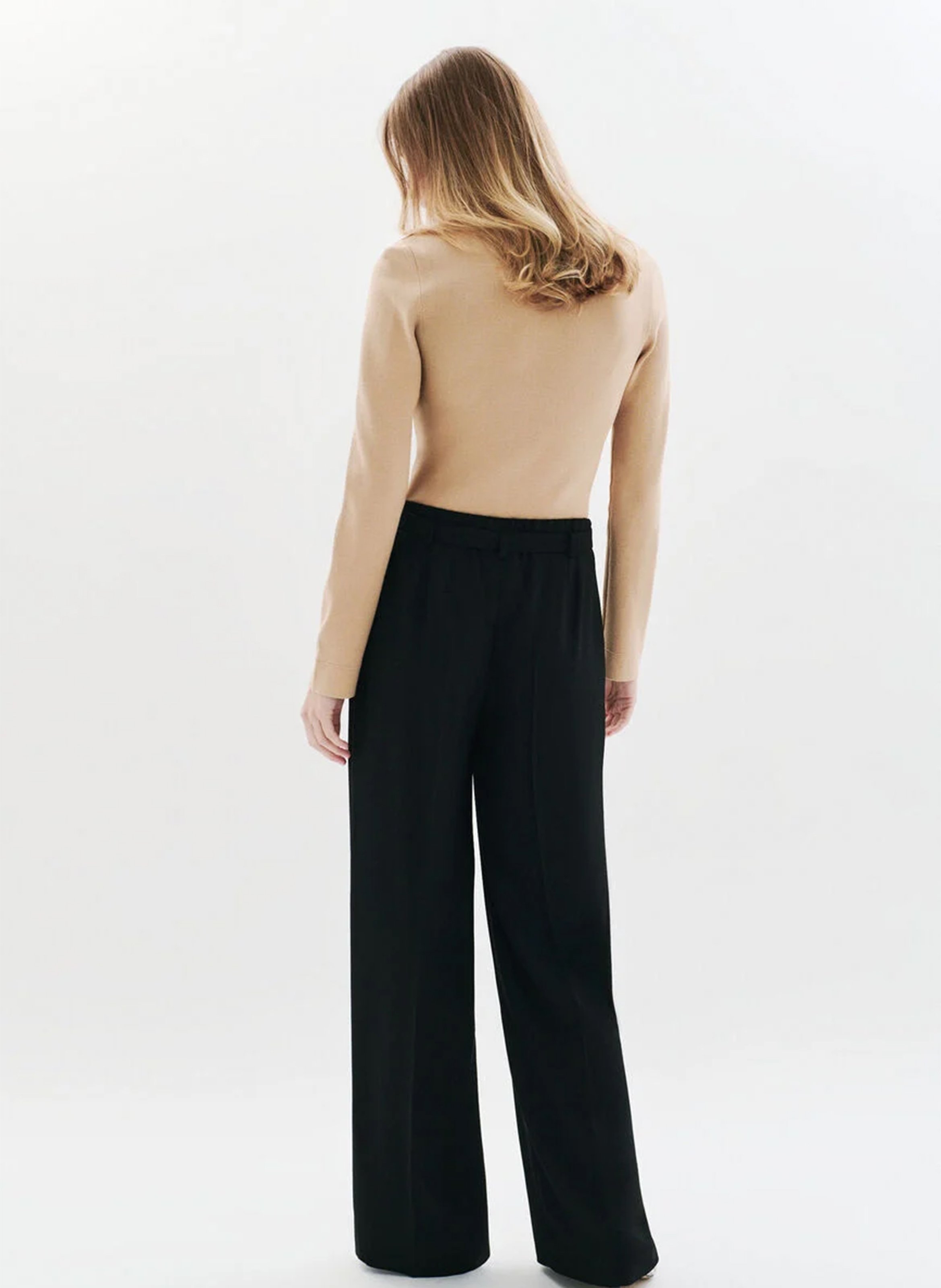 Pantalon large CAROLL Noir
