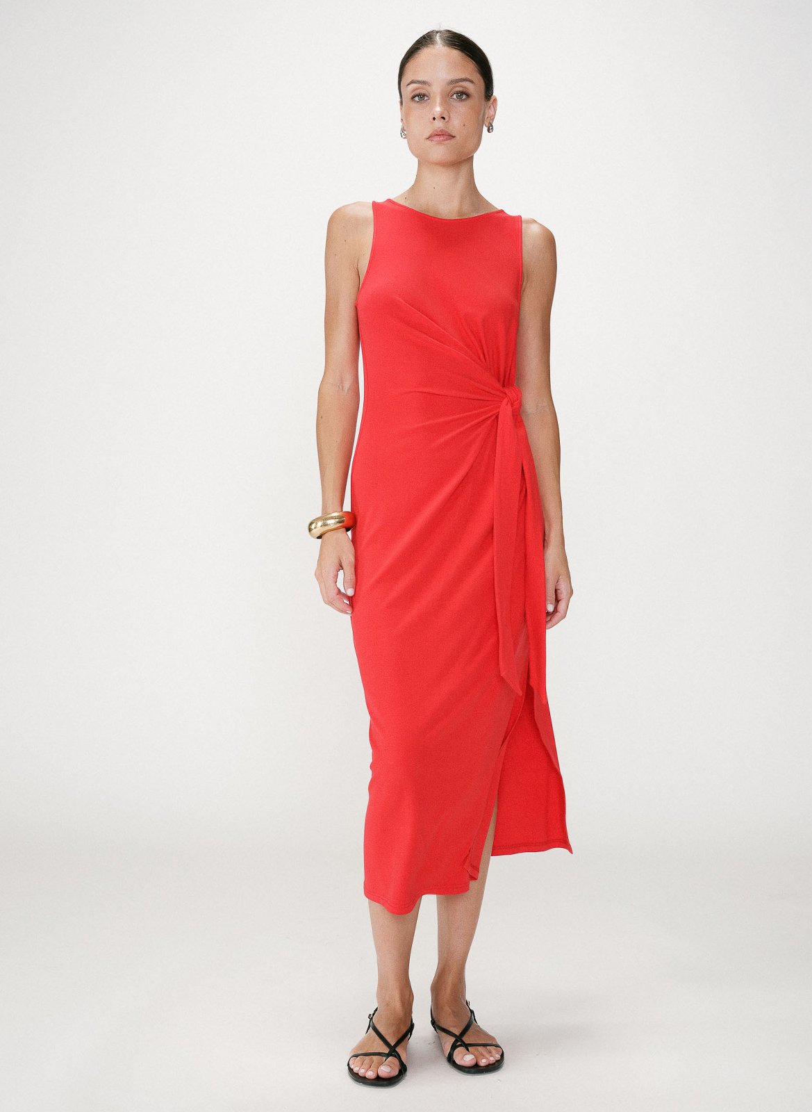 Robe midi col rond  GRACE ET MILA