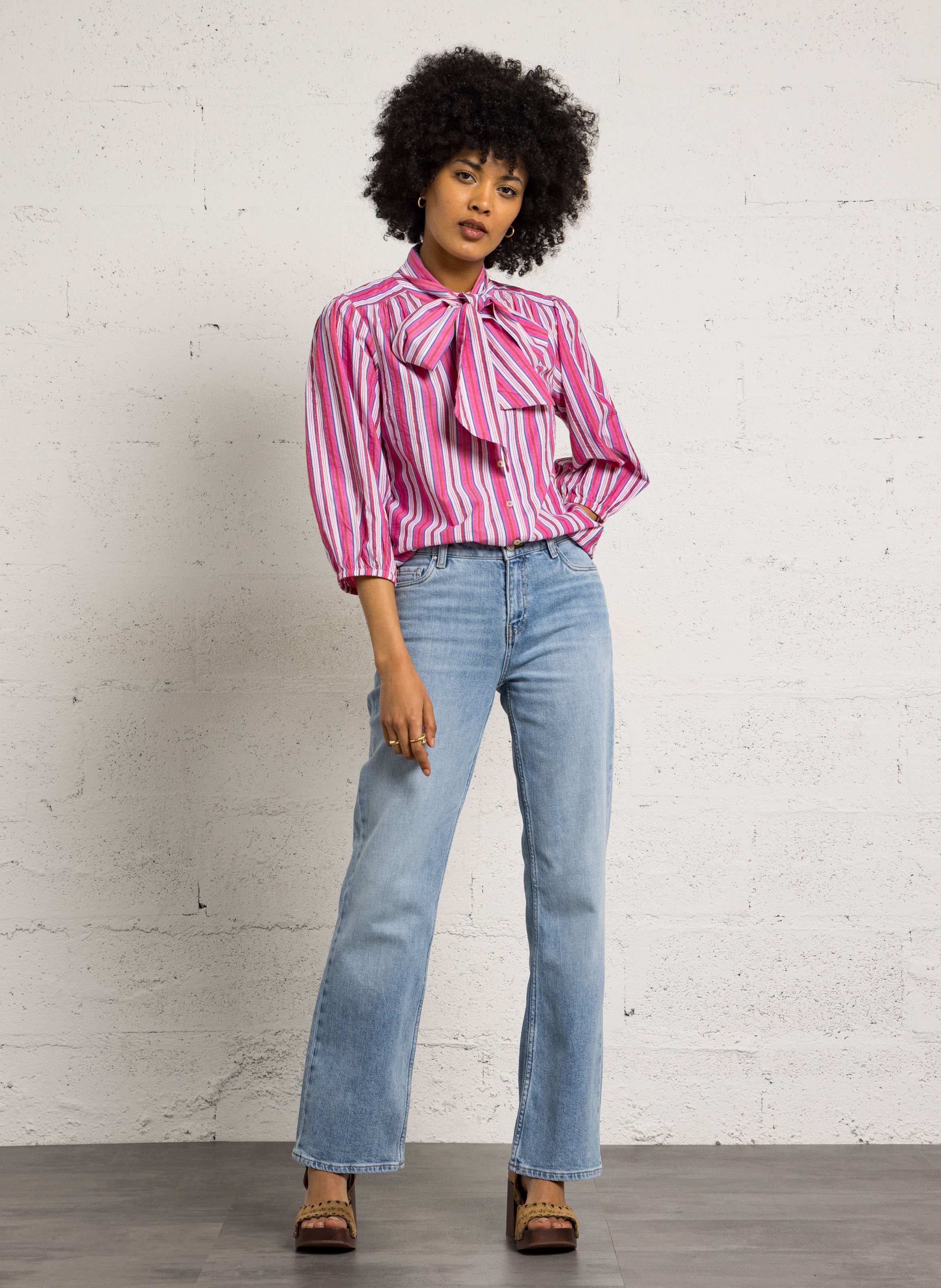 Sandales à talon en cuir velours MELLOW YELLOW Marron