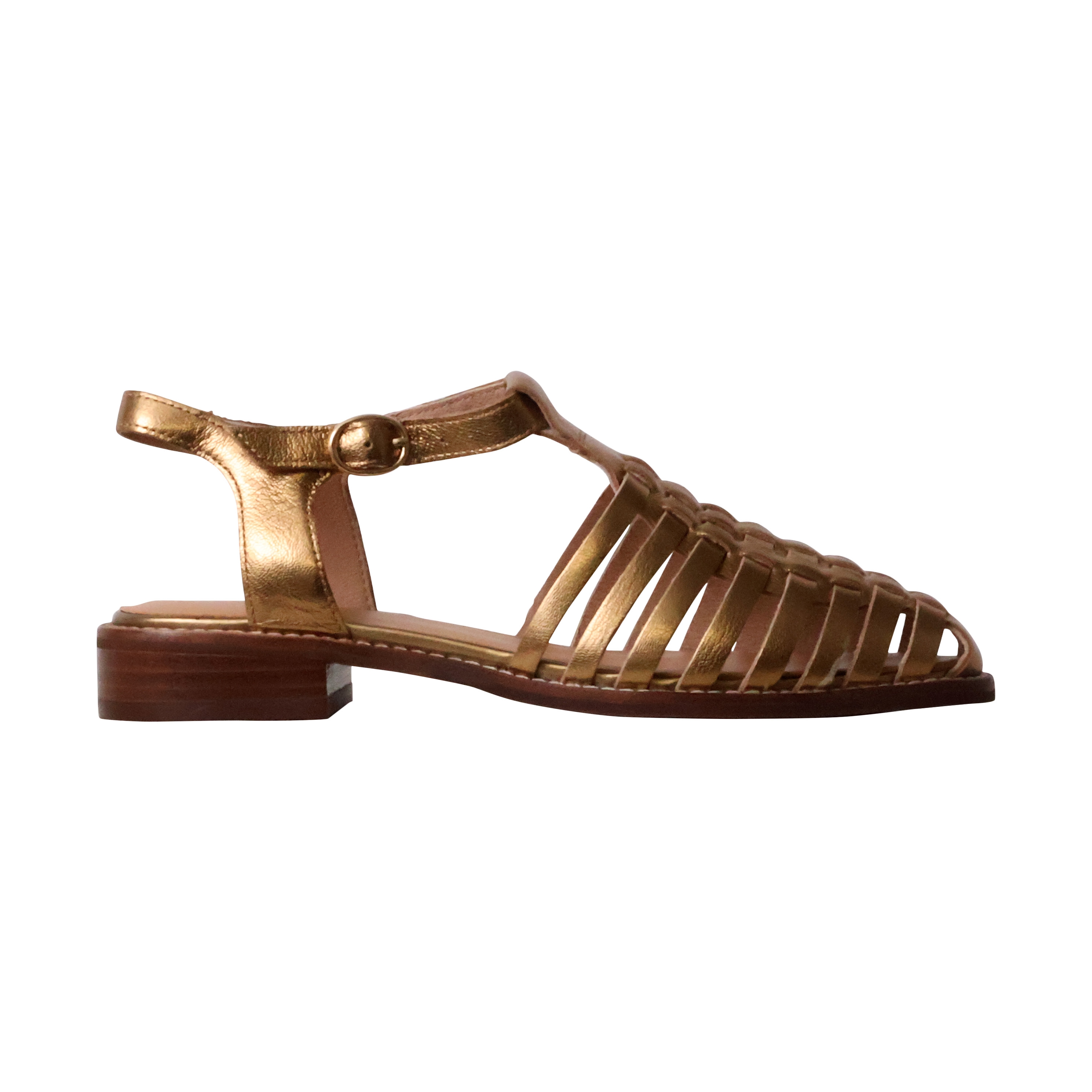 Jipas leather sandals EMILIE KARSTON Golden