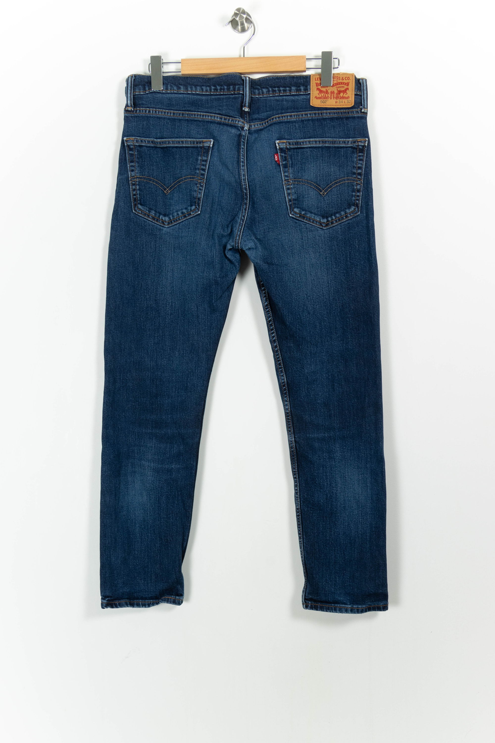 Cropped slim jeans with studs LEVI'S - Seconde main Blue