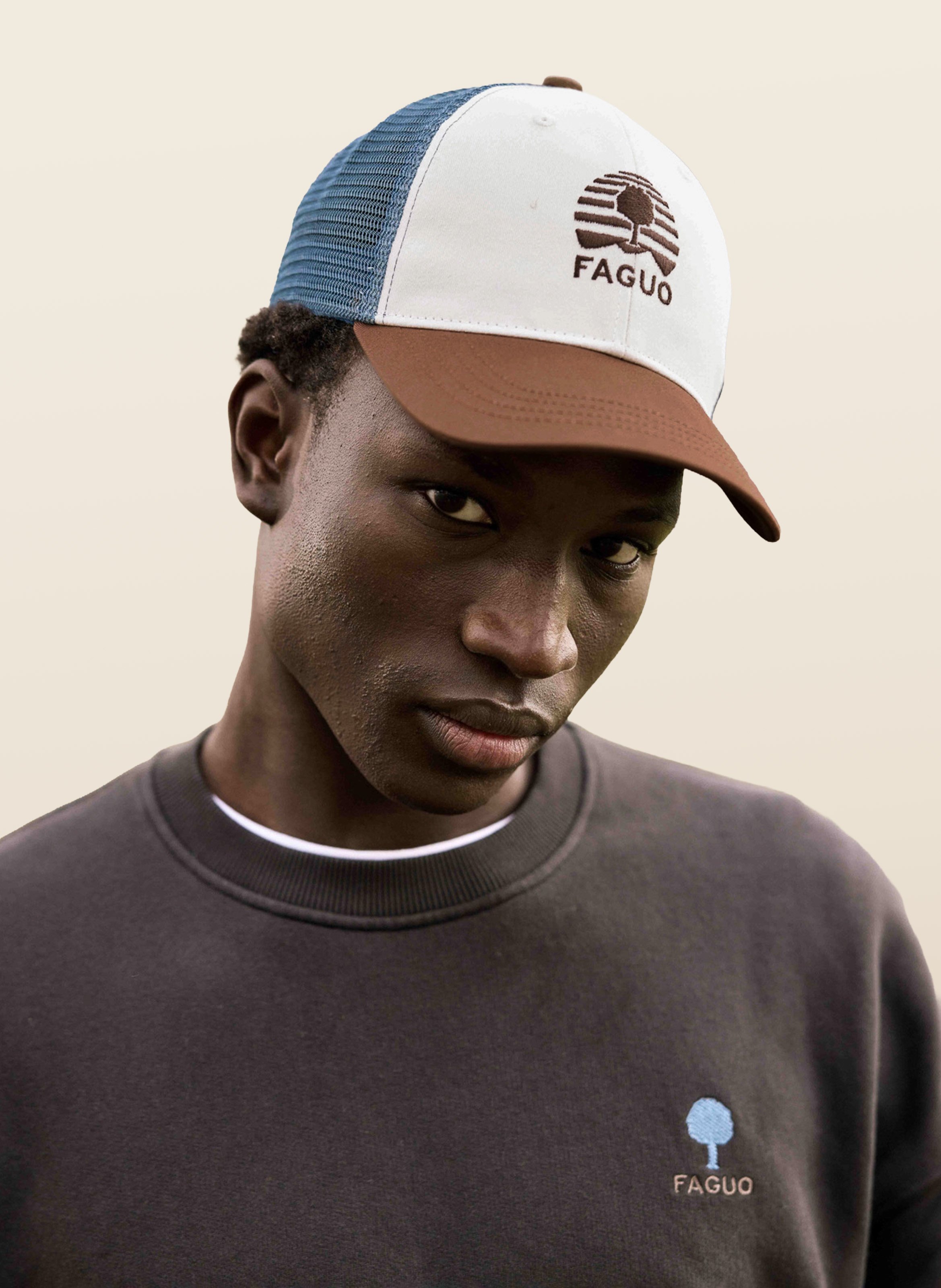 Casquette en coton FAGUO Mehrfarbig