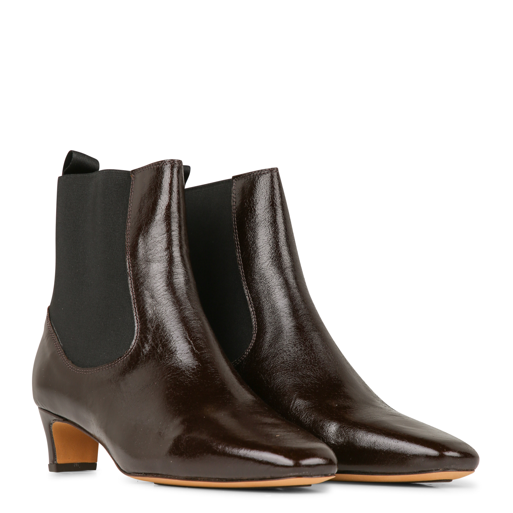 Bottines vernies en cuir ANONYMOUS COPENHAGEN Marron
