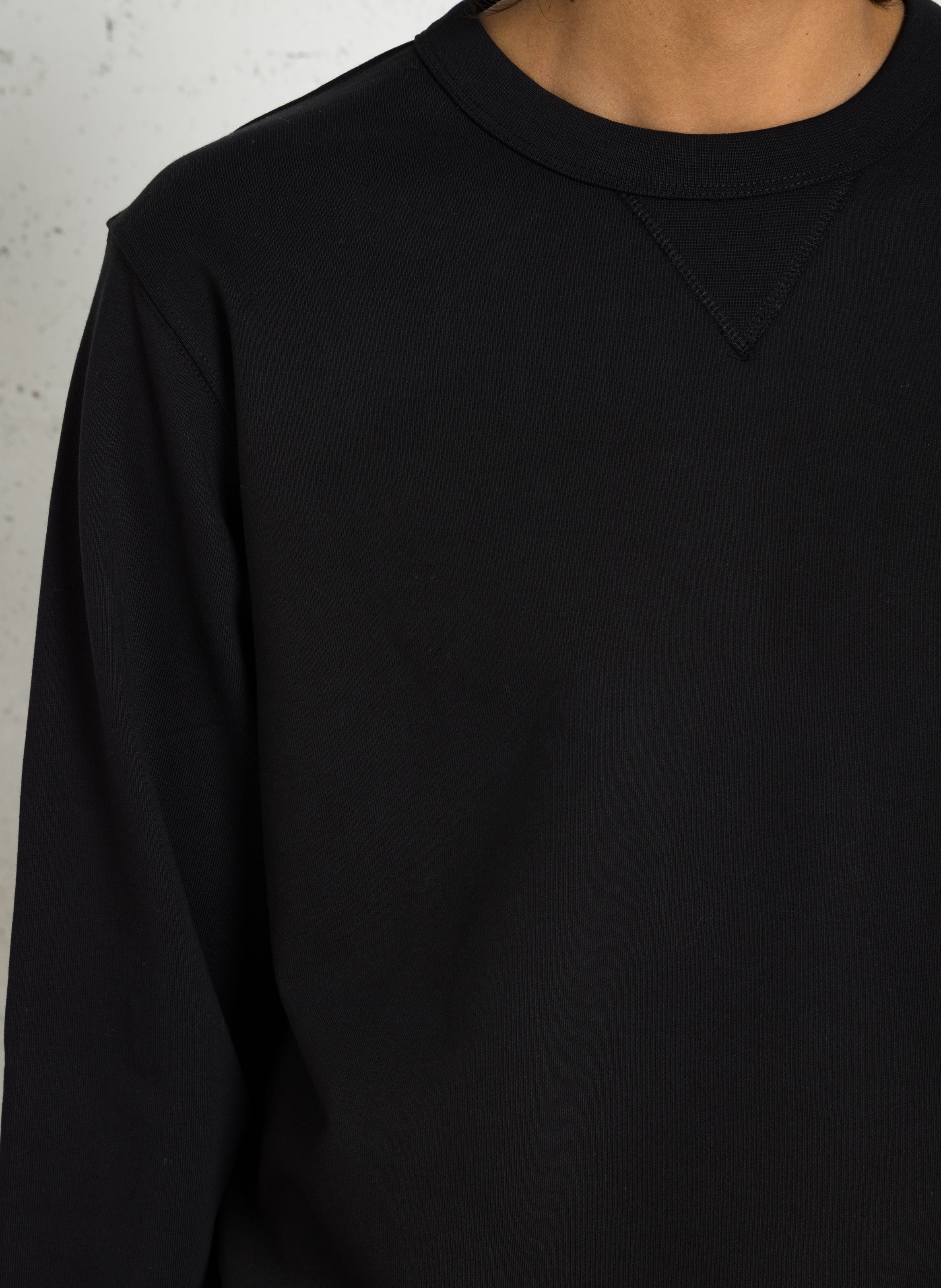 Baumwoll-Sweater mit Rundhalsausschnitt AU PRINTEMPS PARIS Schwarz