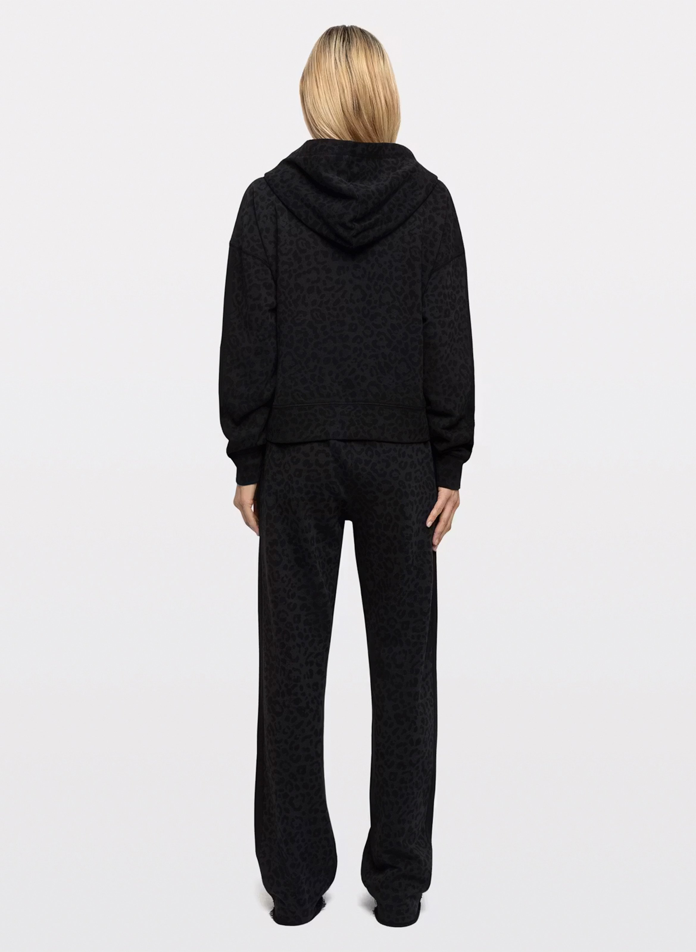 Leopard-Print Kapuzen-Sweatshirt ZADIG&VOLTAIRE Grau
