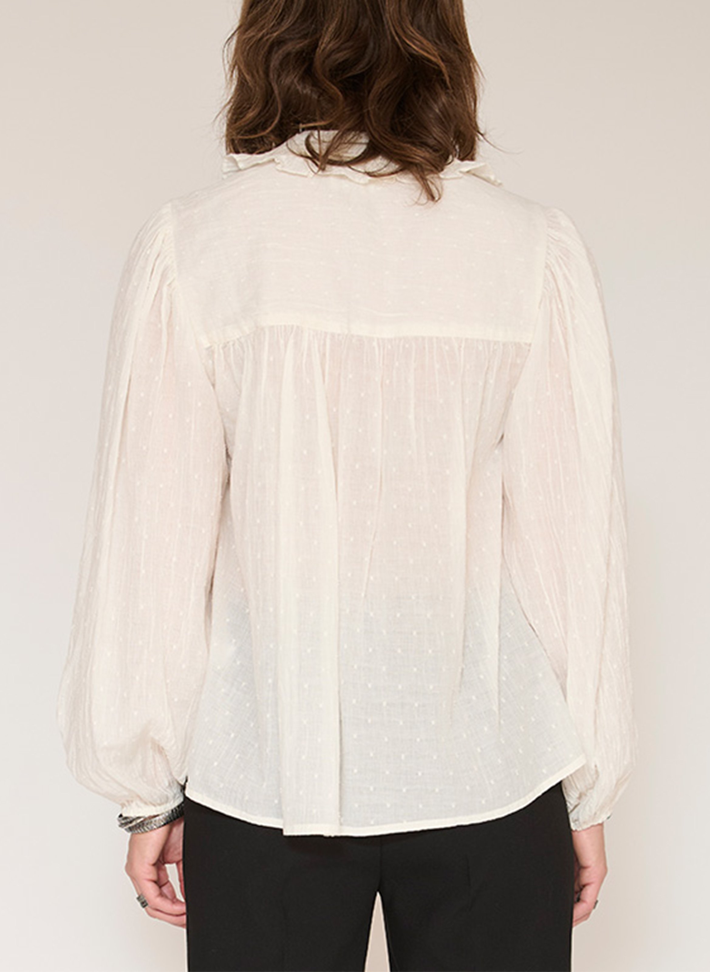 Chemisier ample et fluide en coton MKT Beige