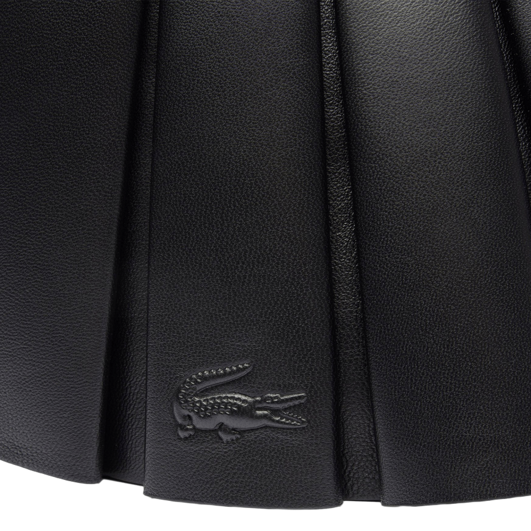 Sac à main petit Lenglen Défilé en cuir LACOSTE Schwarz