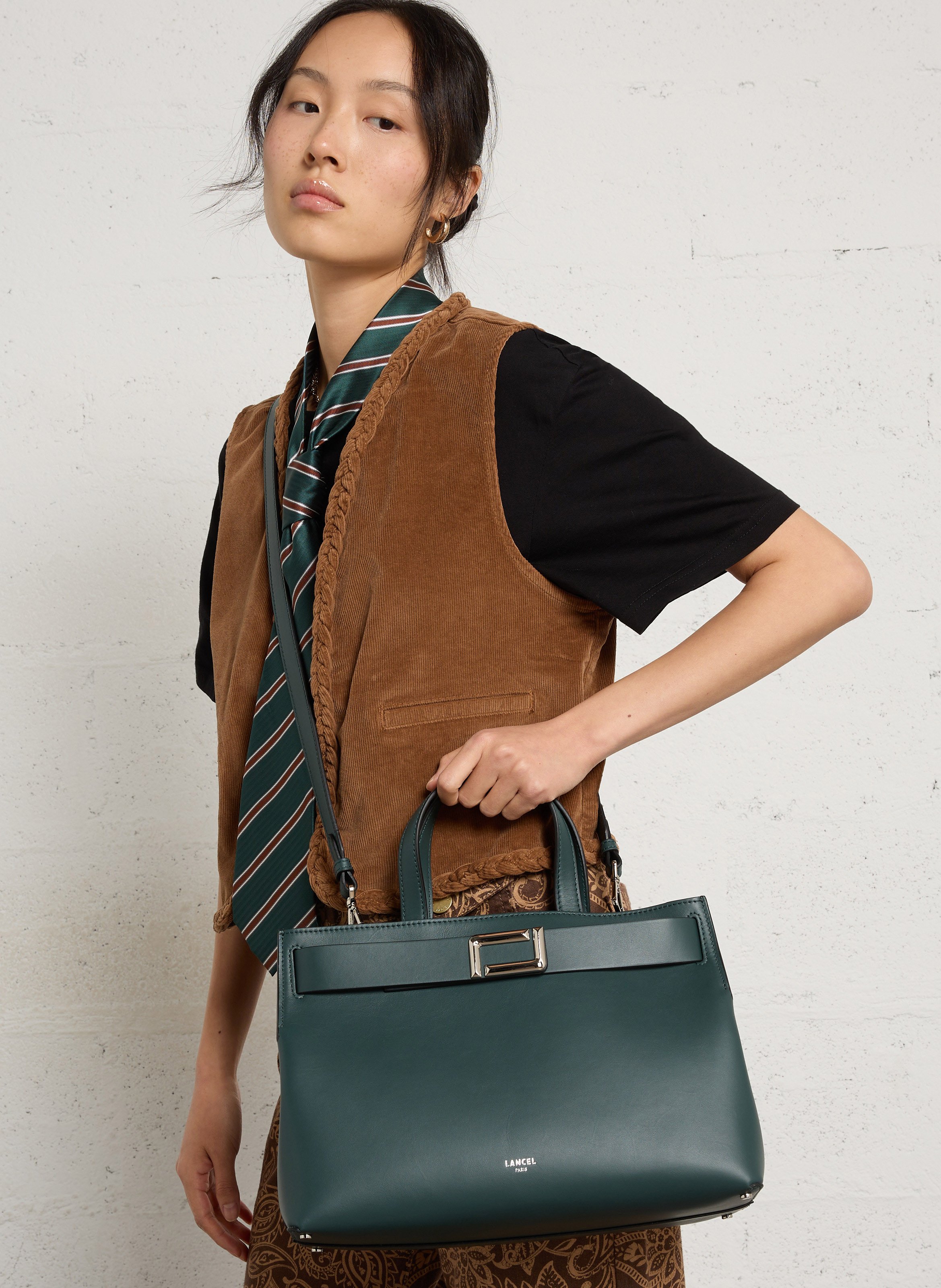 Billy L - Ledertasche  LANCEL Grun