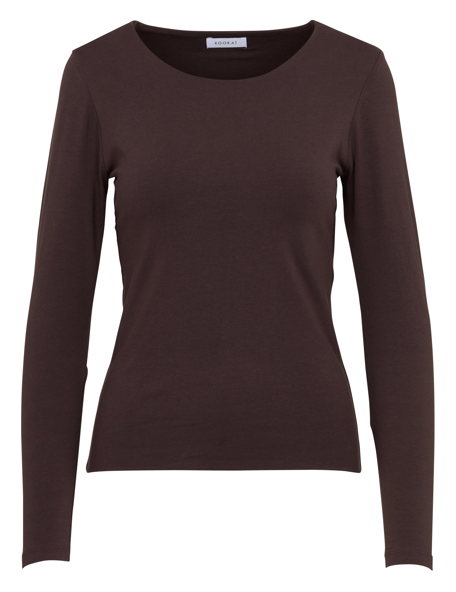 Langarm-T-Shirt aus Baumwollmischung KOOKAI Braun