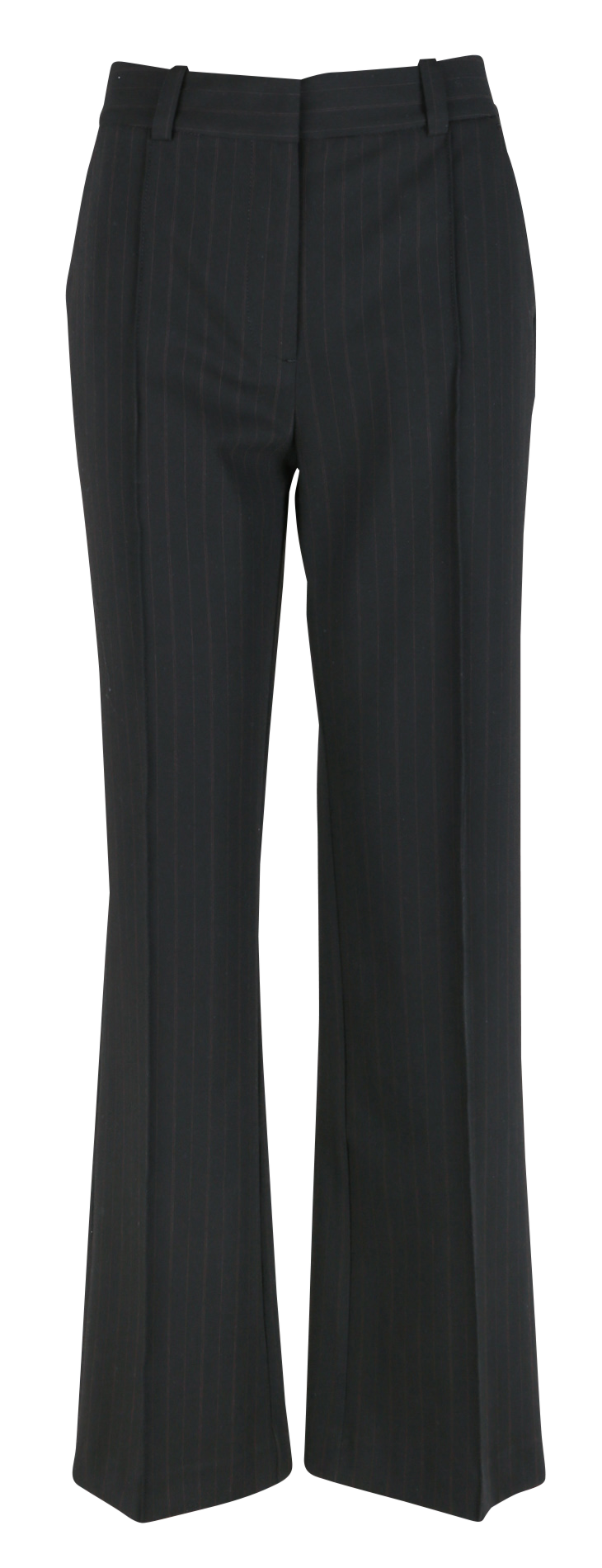 Pantalon droit à rayures SAMSOE SAMSOE Noir