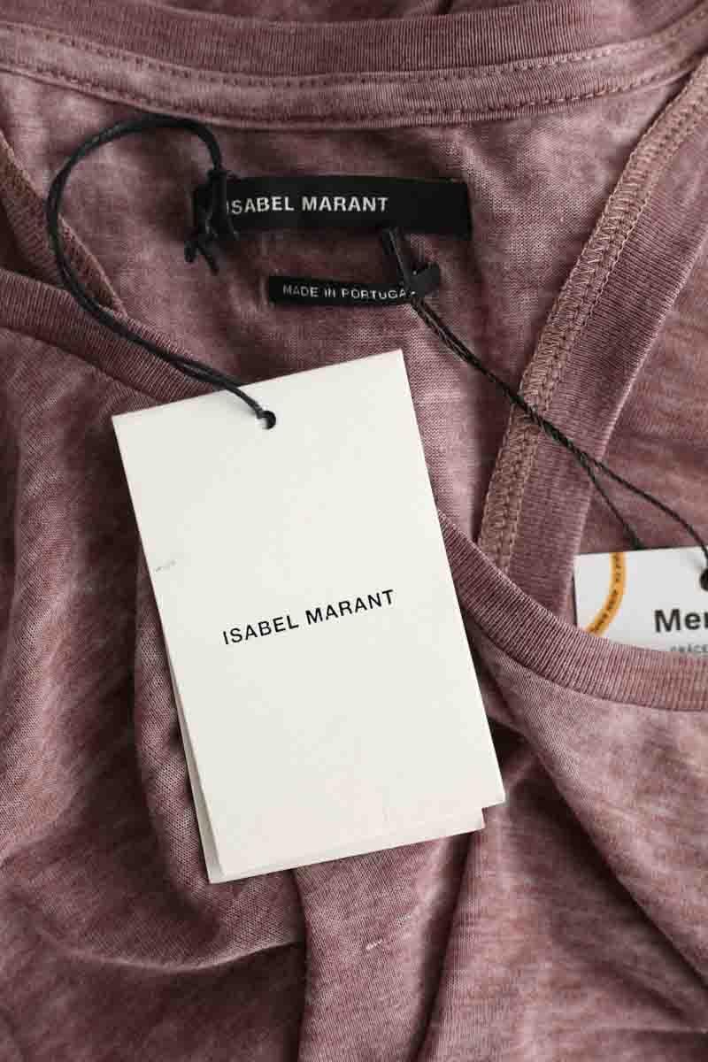 Sleeveless cotton top ISABEL MARANT - Seconde Main Brown