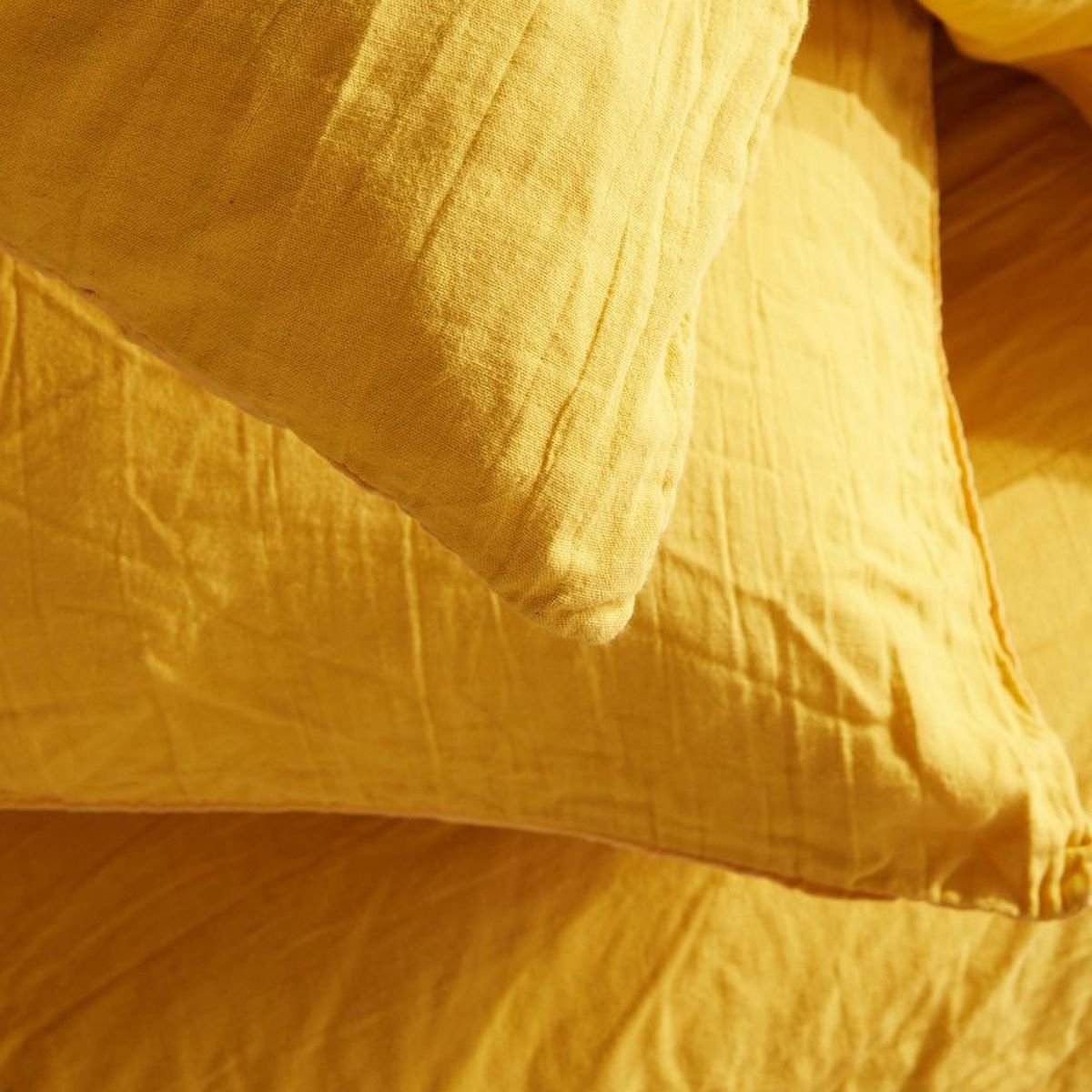 Parure de lit en coton TODAY LINGE DE MAISON Jaune