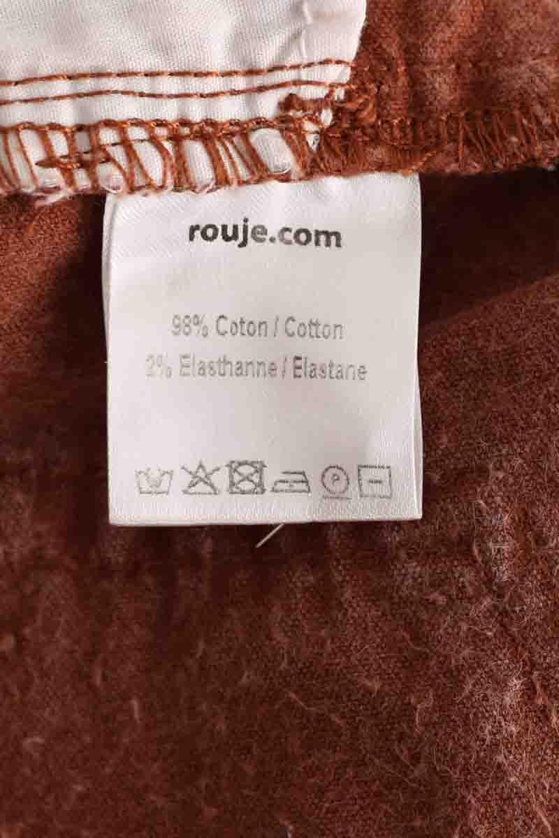 Slim-fit cotton cargo pants ROUJE - Seconde Main Brown