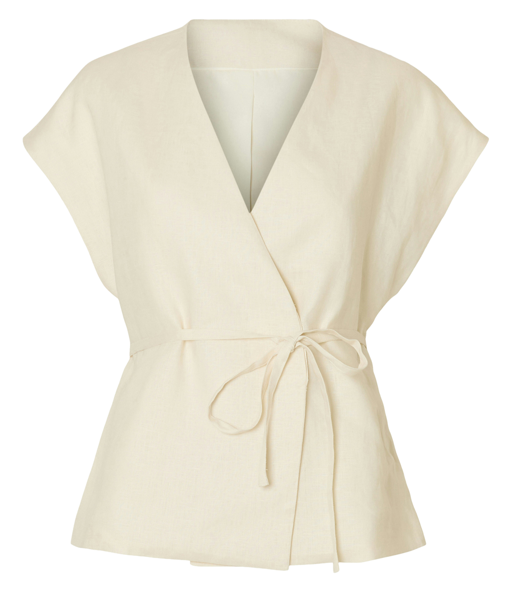 Veste ajustée en lin SELECTED Beige