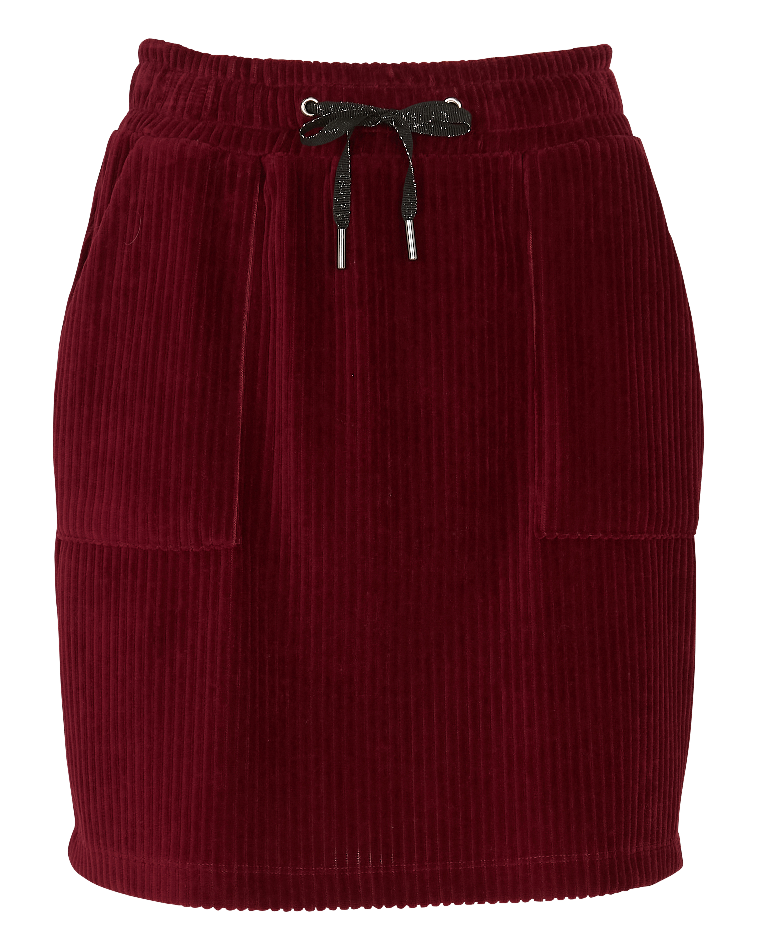 Jupe courte en maille de velours côtelée I CODE Rouge