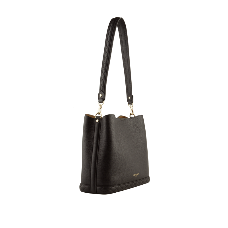 Satchel - cowhide leather POURCHET Brown