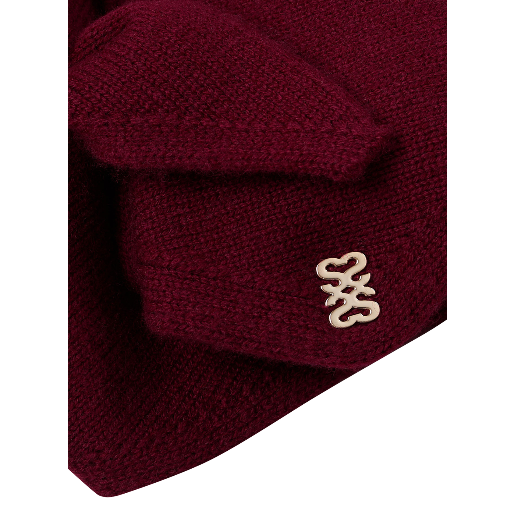 Gestreept sjaaltje van wolmix SANDRO Rood