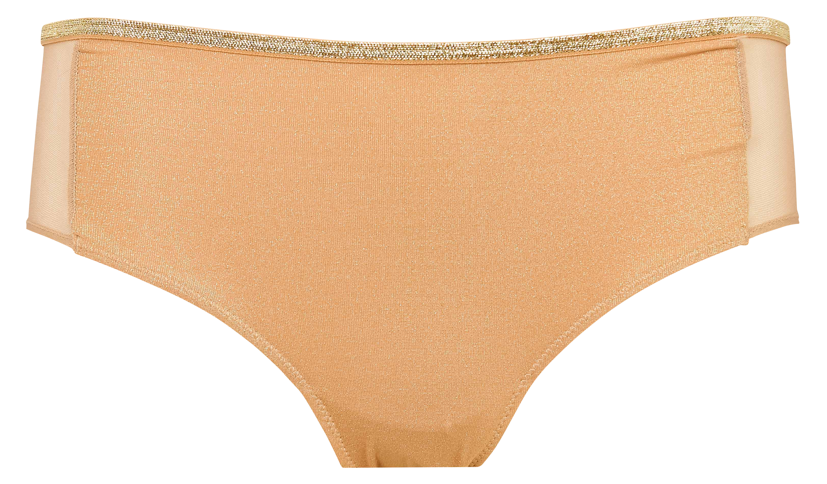 Shorty brillant bi-matière LA NOUVELLE Doré