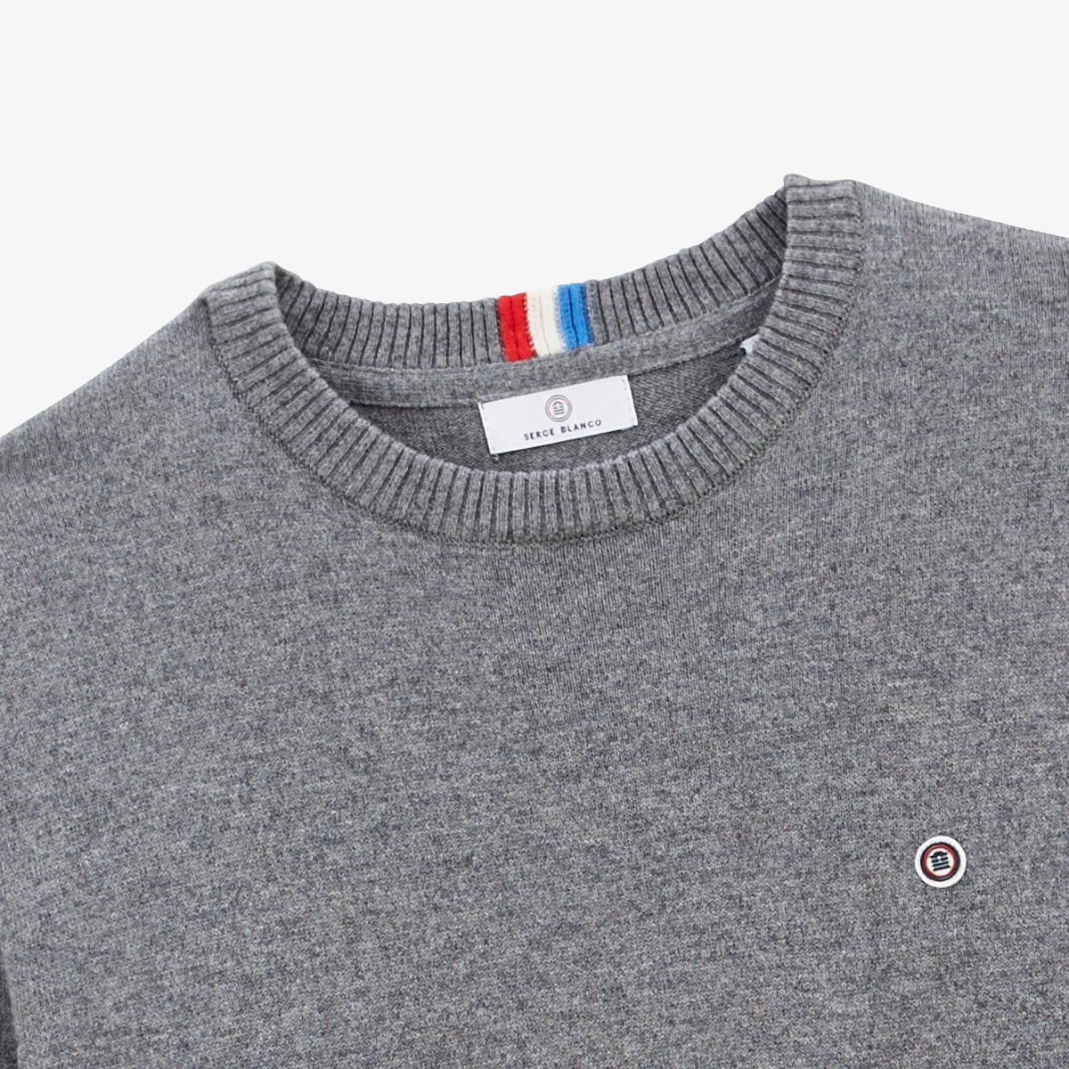 High-neck sweater SERGE BLANCO Grey