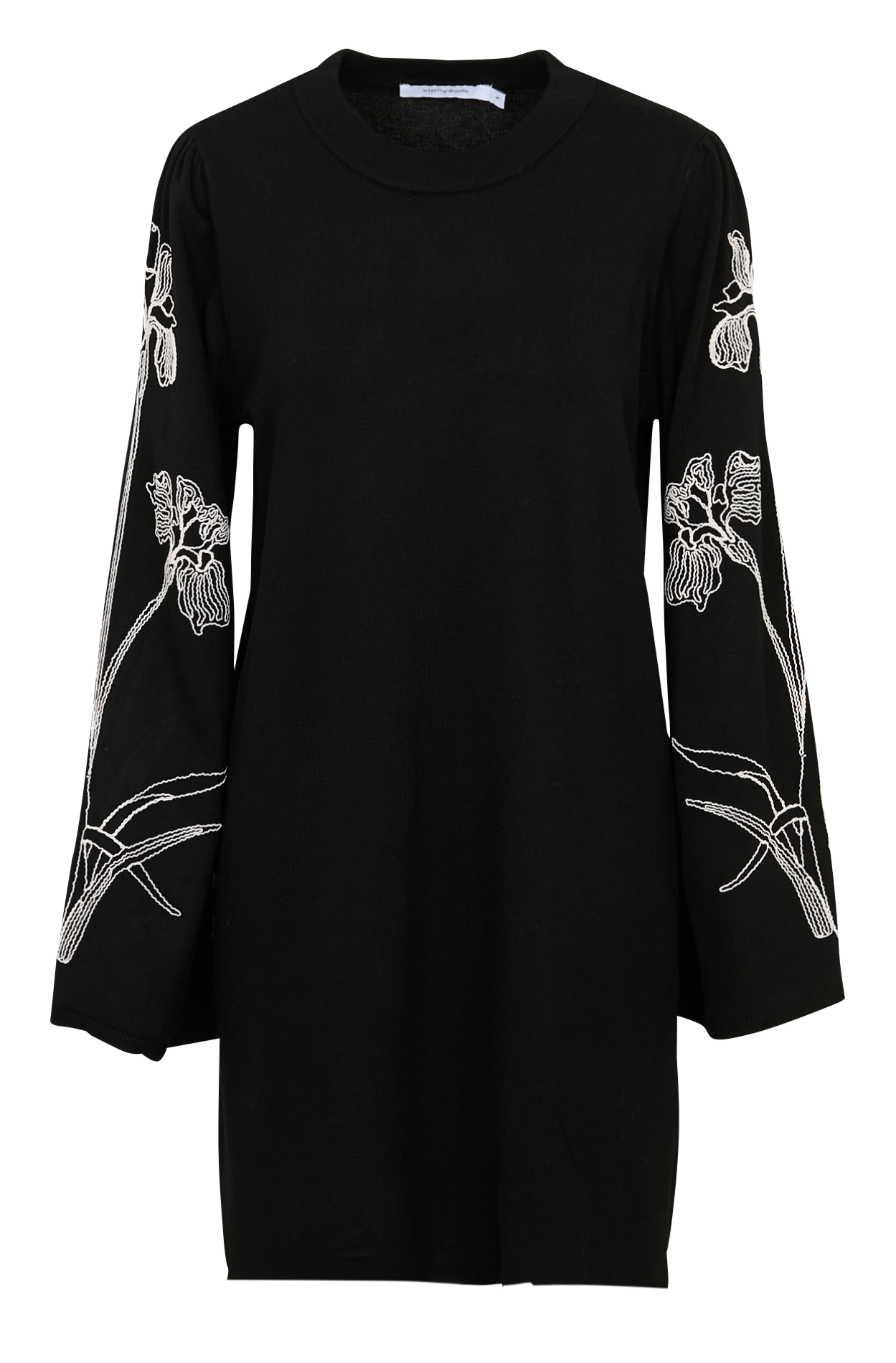 Straight round-neck dress LA FEE MARABOUTEE Black