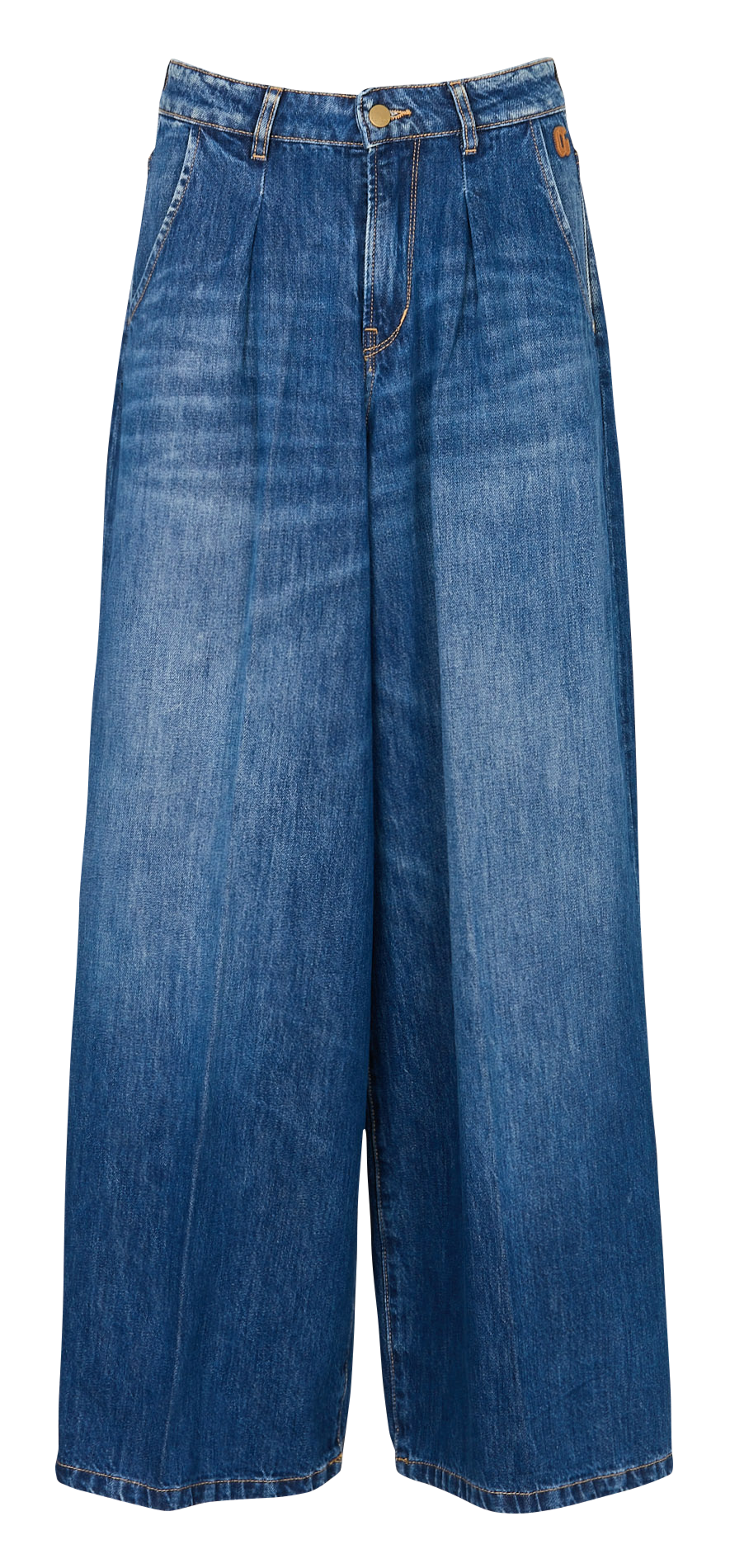 Jean large en coton LE TEMPS DES CERISES Bleu