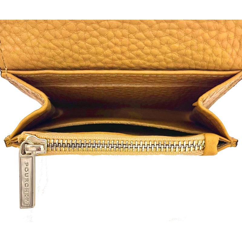 Porte-monnaie - cuir de veau POURCHET Rouge