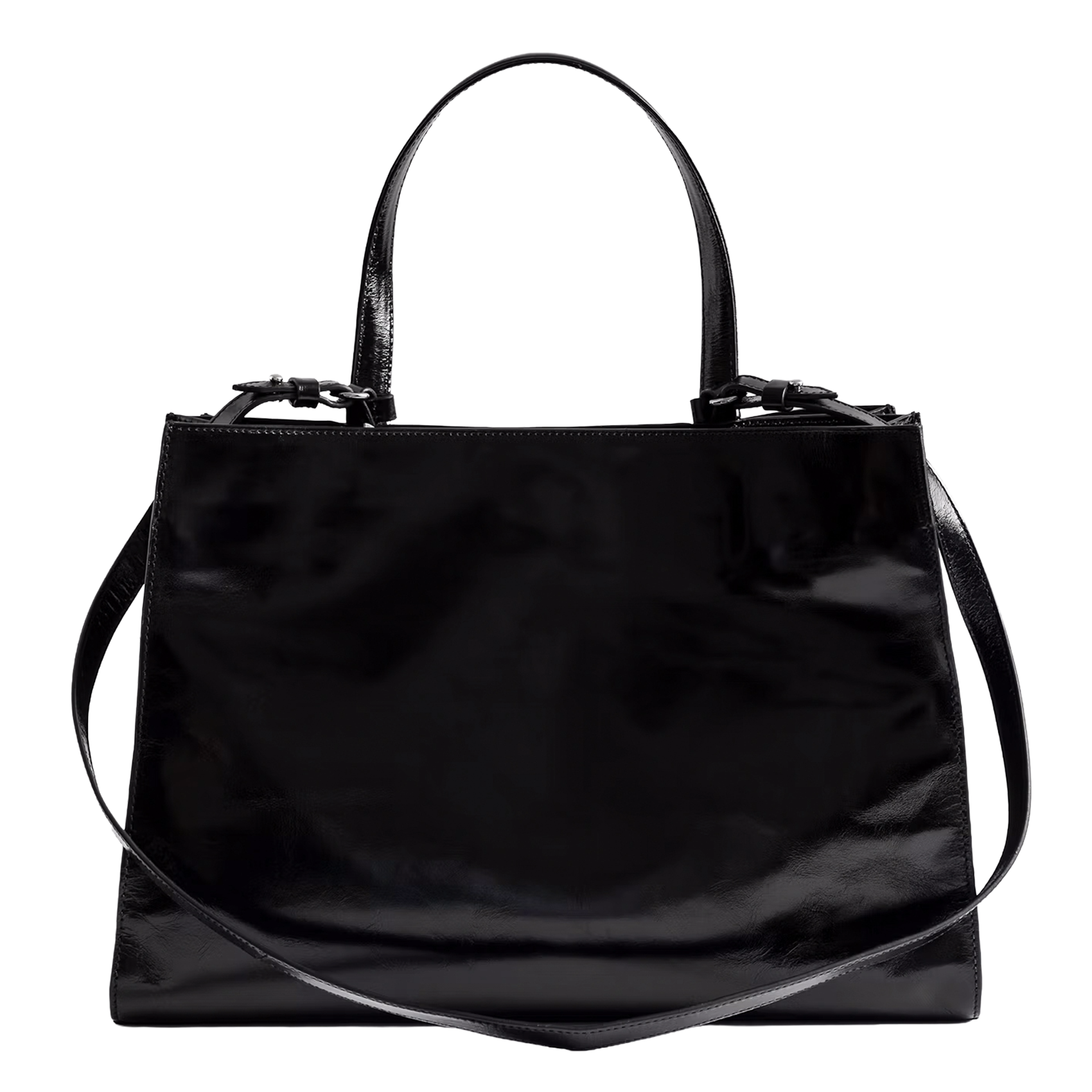 Vintage handtas van lakleer ZADIG&VOLTAIRE Zwart