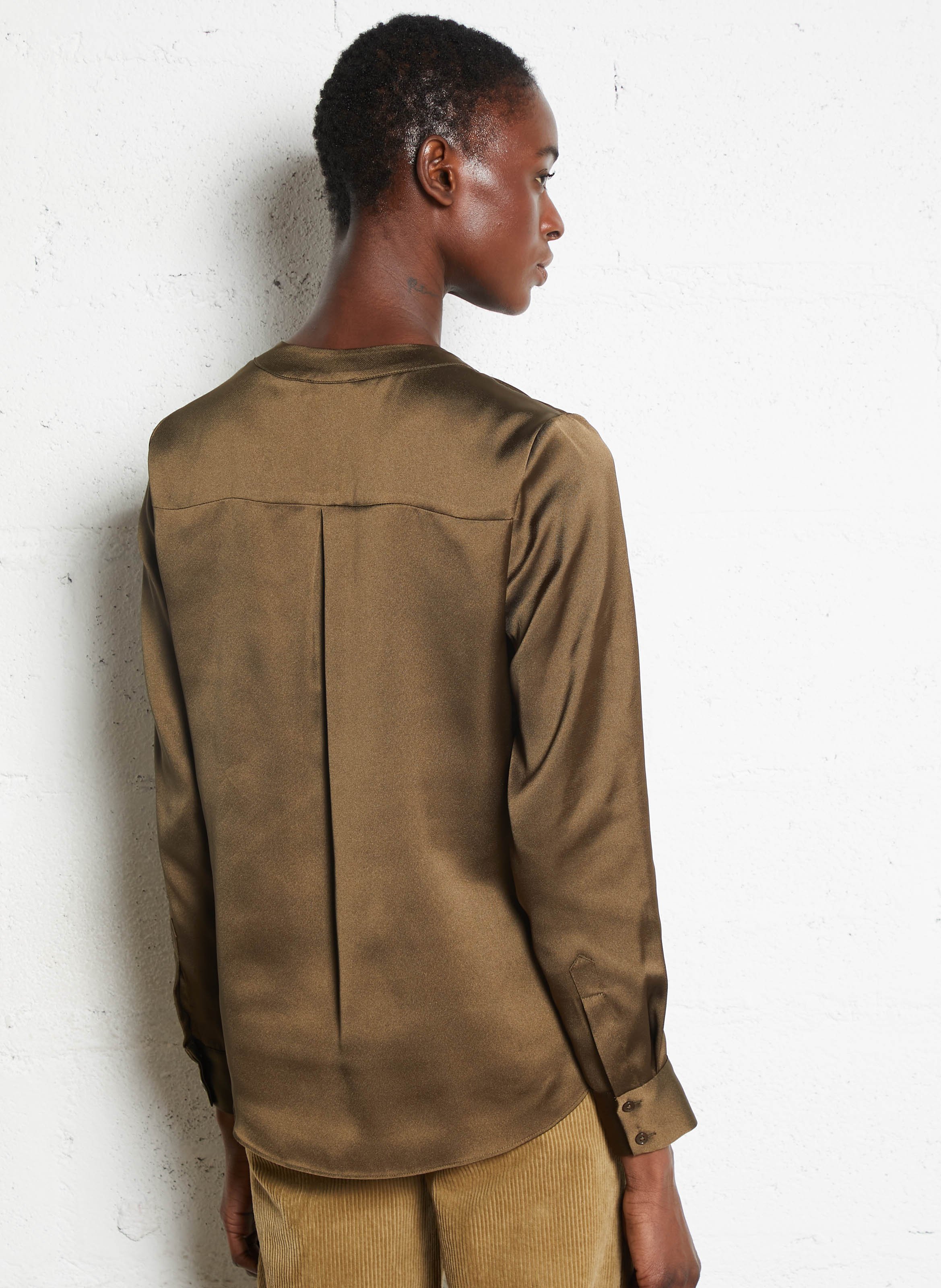 Tunisian collar blouse MAISON 123 Khaki