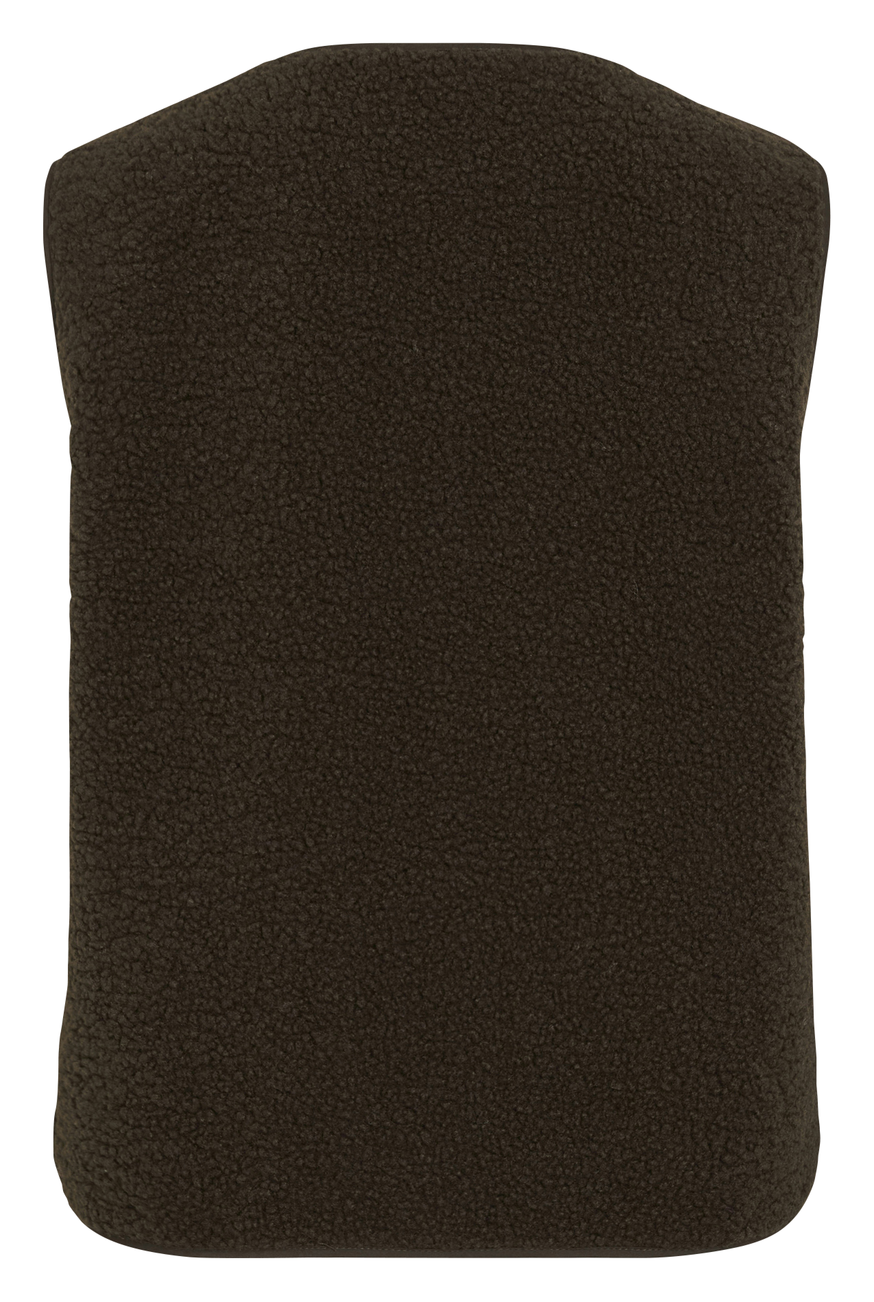 Manteau droit col rond en sherpa VILA Marron