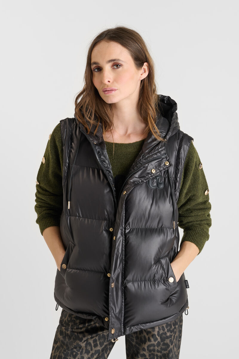 Brookvale Hoody padded jacket LE TEMPS DES CERISES Black