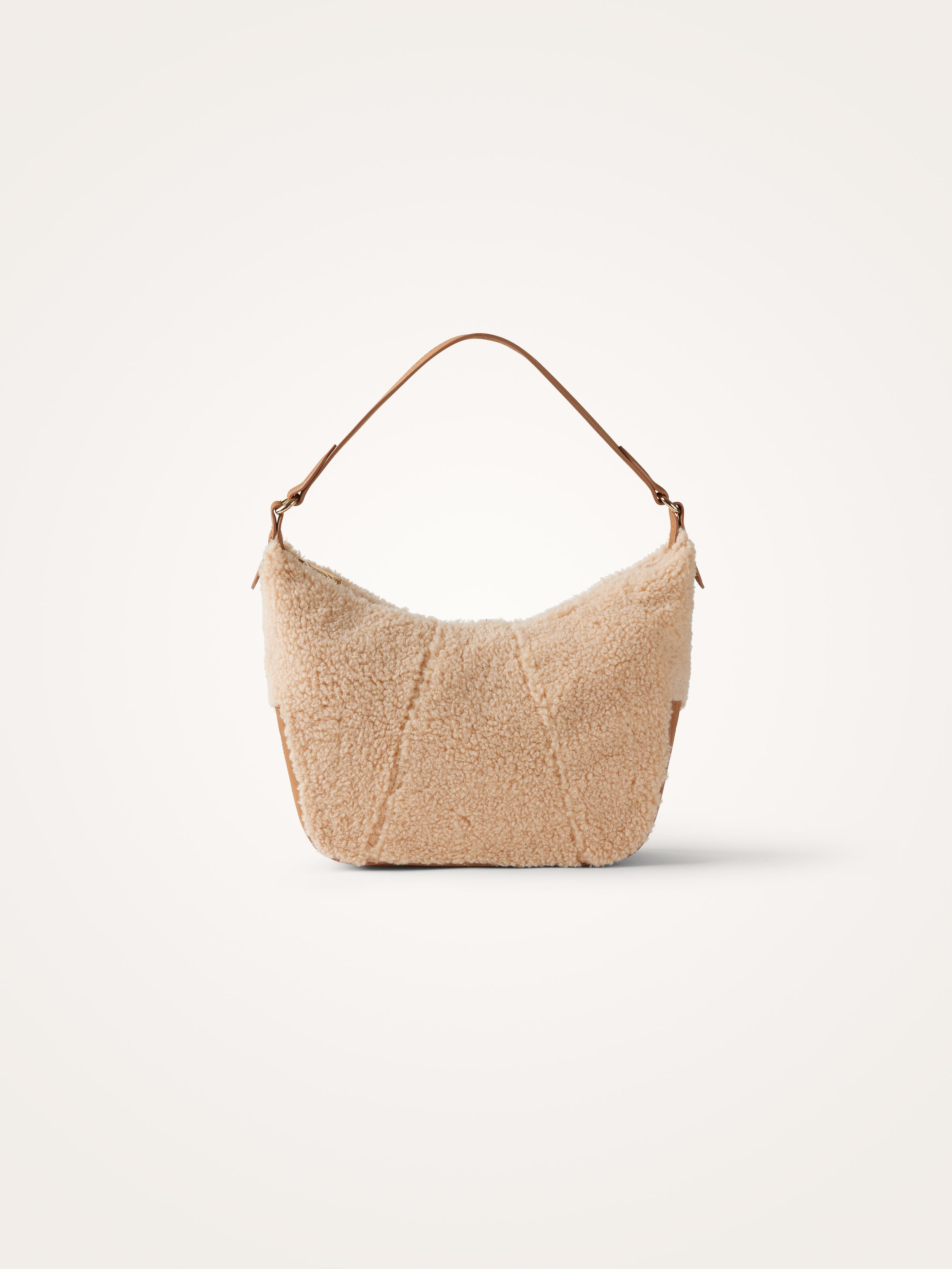 Sac hobo en sherpa VANESSA WU Beige