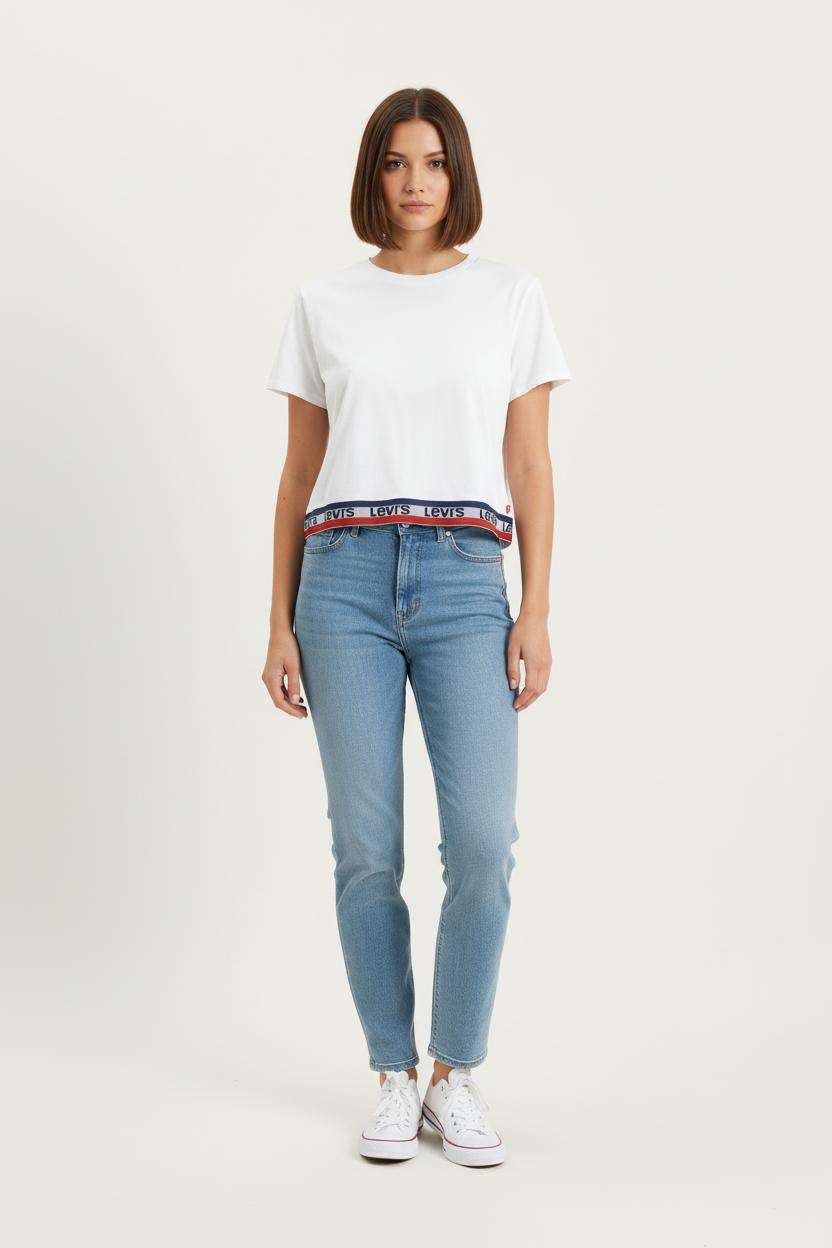 Tommy Badge T-shirt LEVI'S - Seconde main White