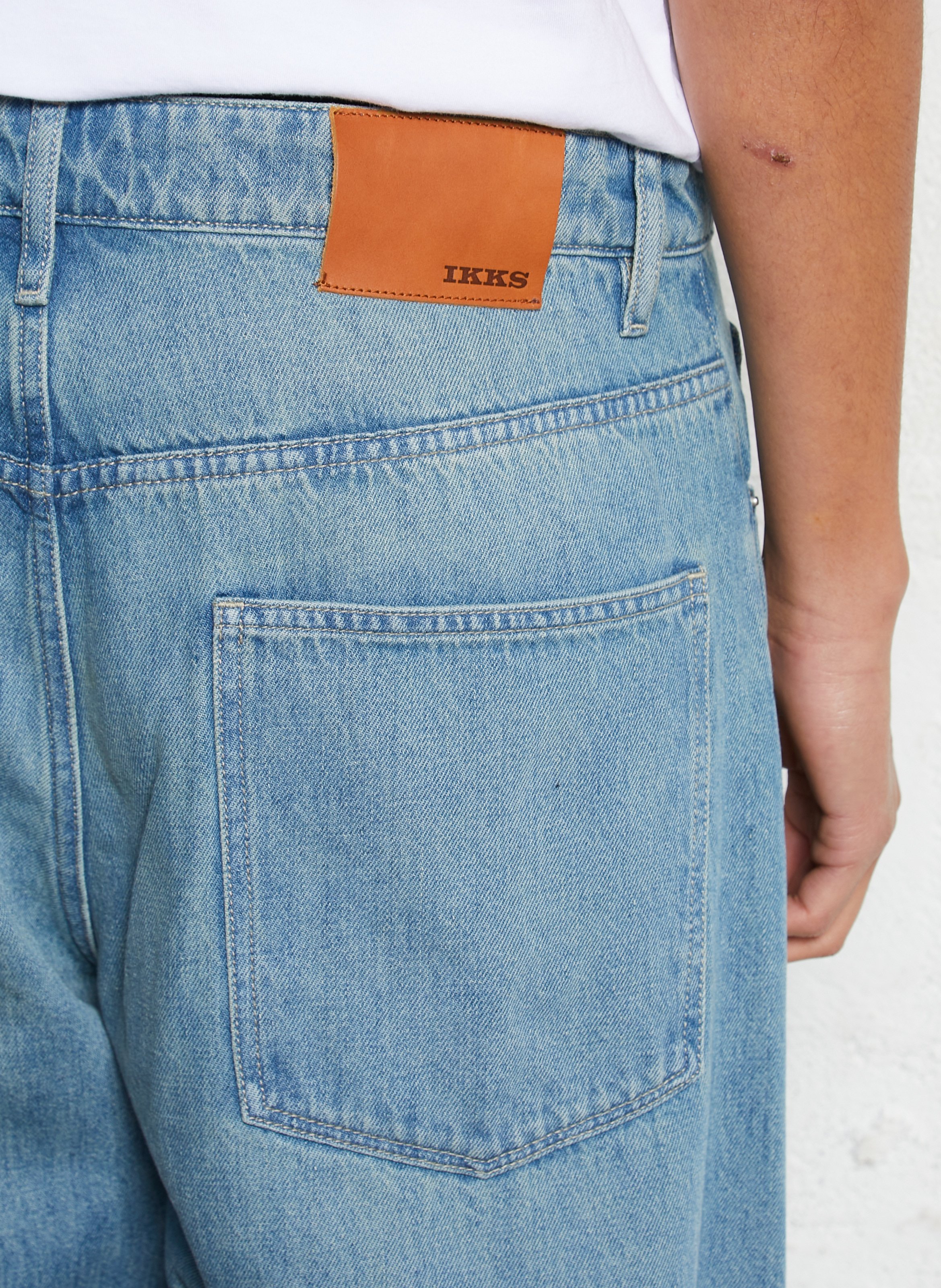 Gerade geschnittene Jeans mit Umschlag IKKS Blau