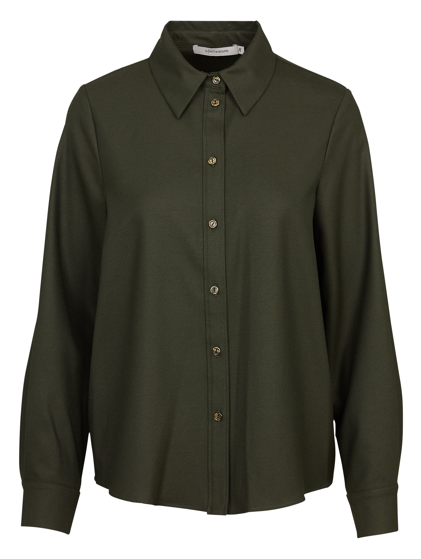 Chemise droite col classique LA FEE MARABOUTEE Vert