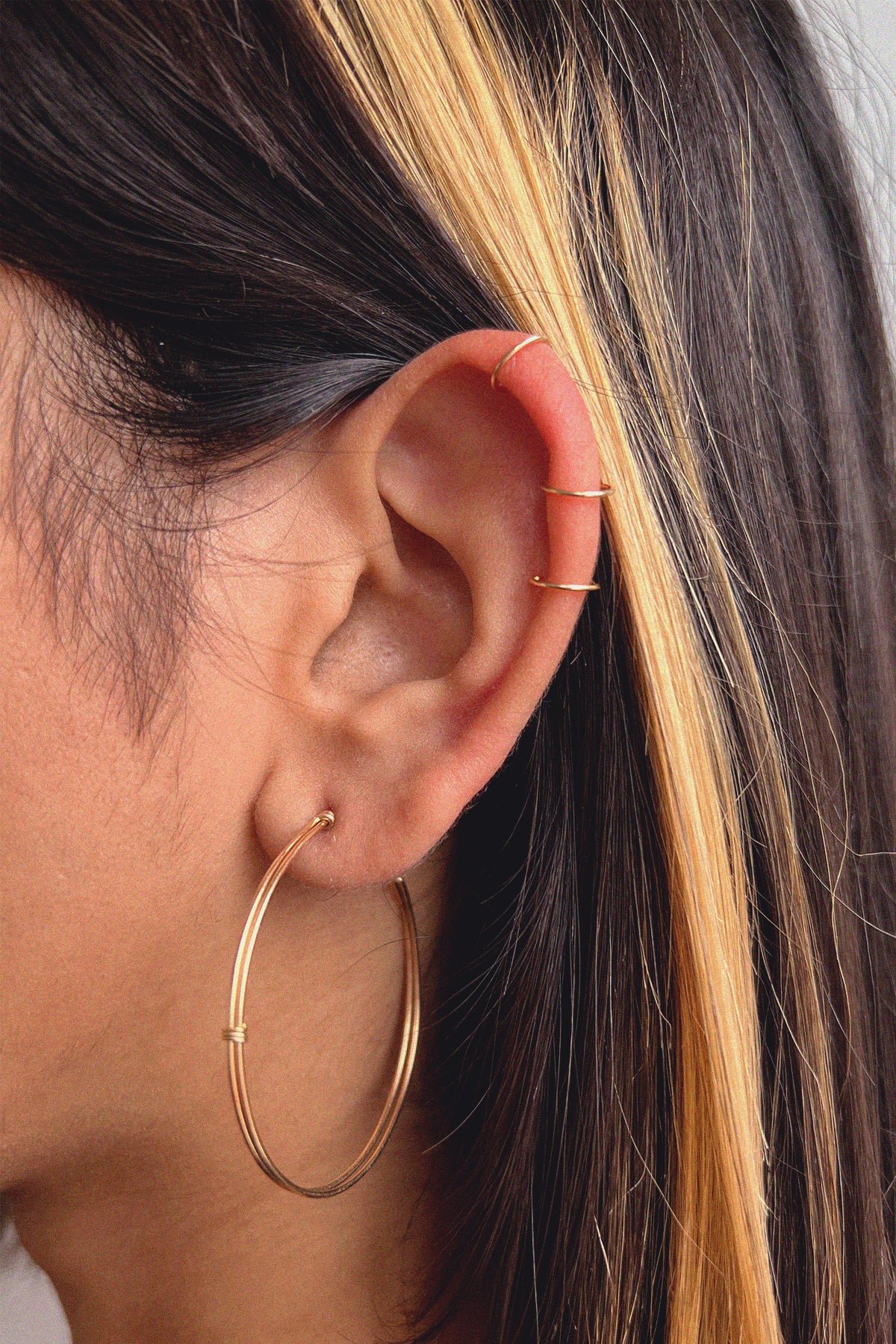 Large hoop earrings YAY Golden