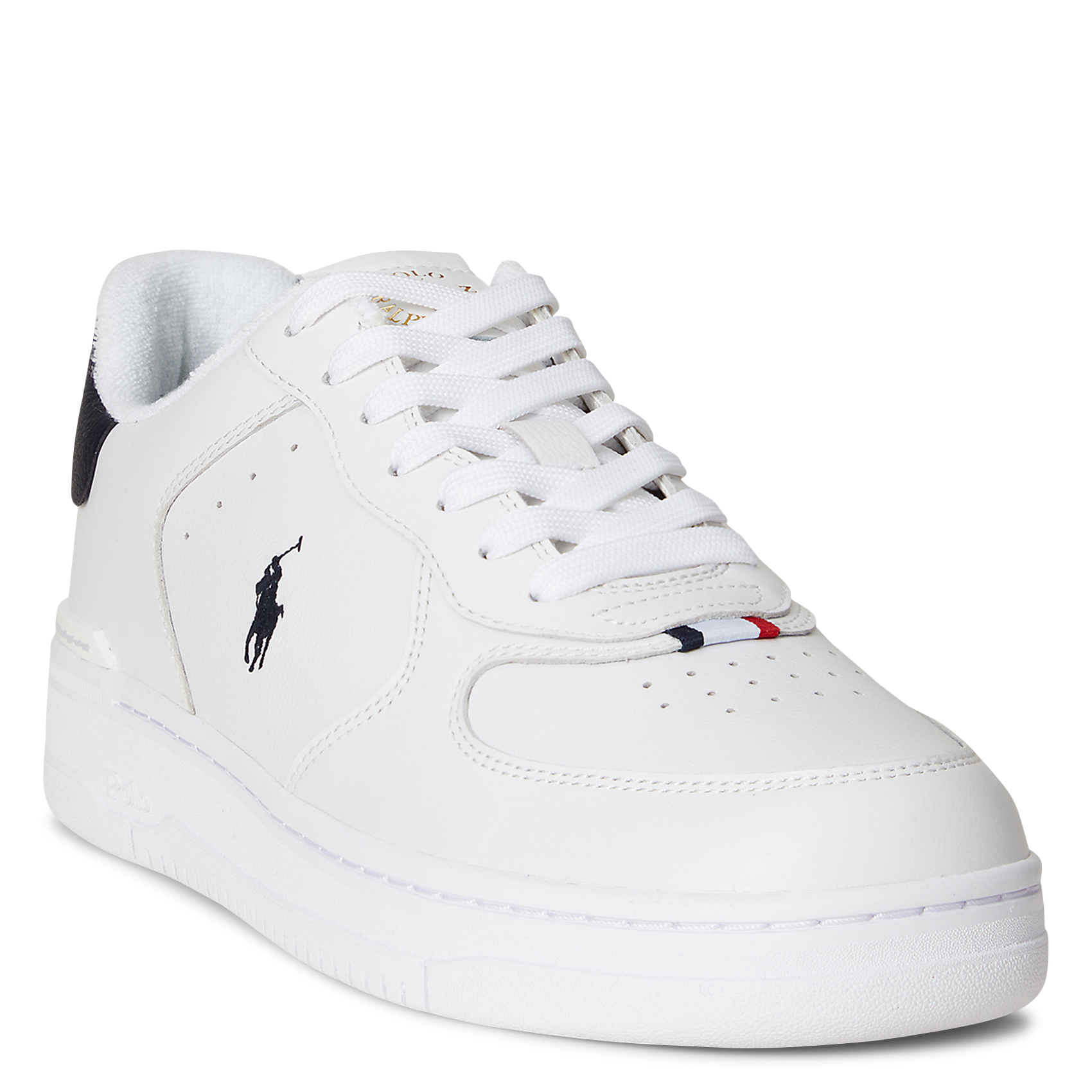 Niedrige Sneaker aus Leder-Mix POLO RALPH LAUREN Weiss