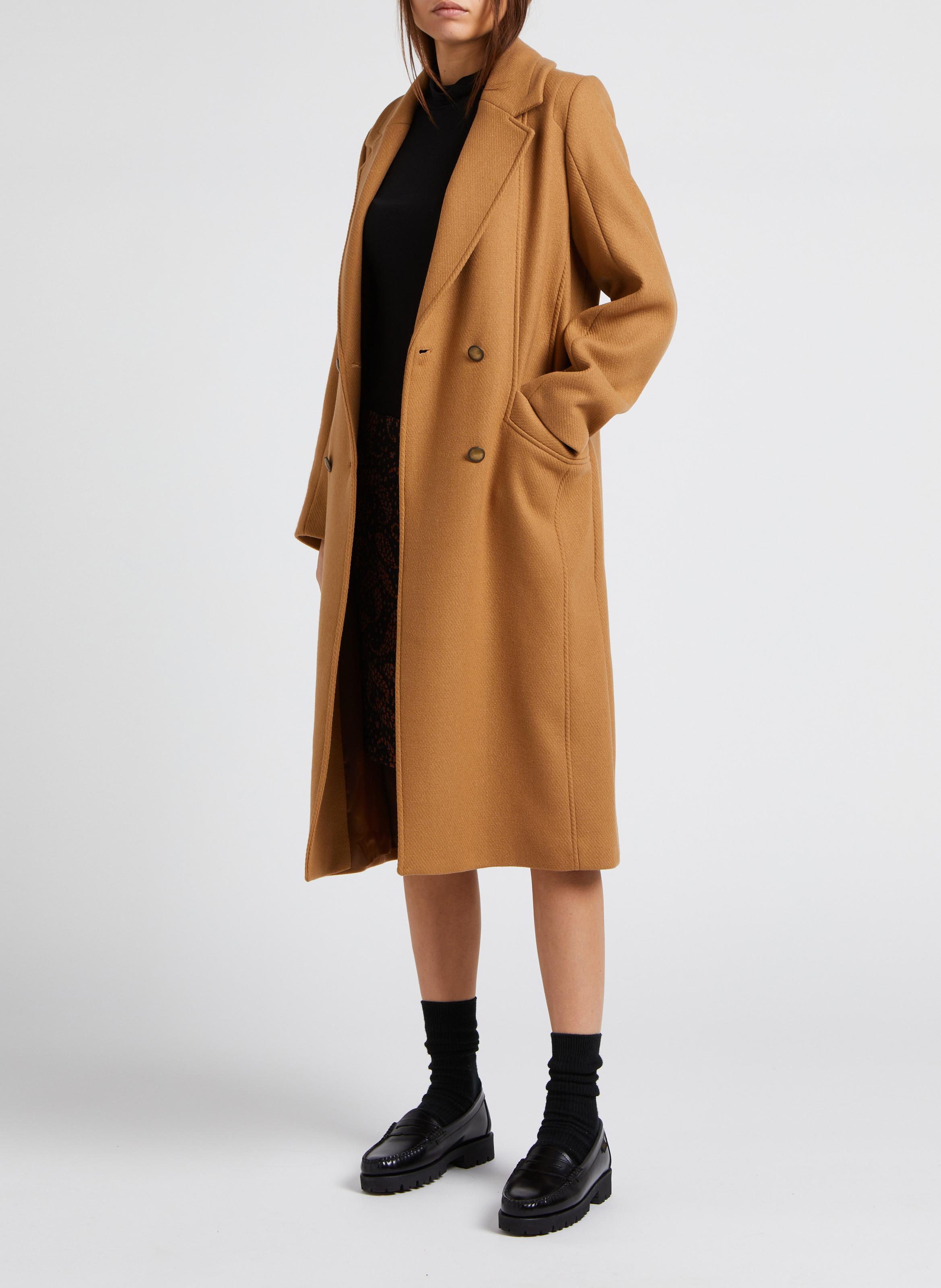 Smooth leather loafers GH BASS Black