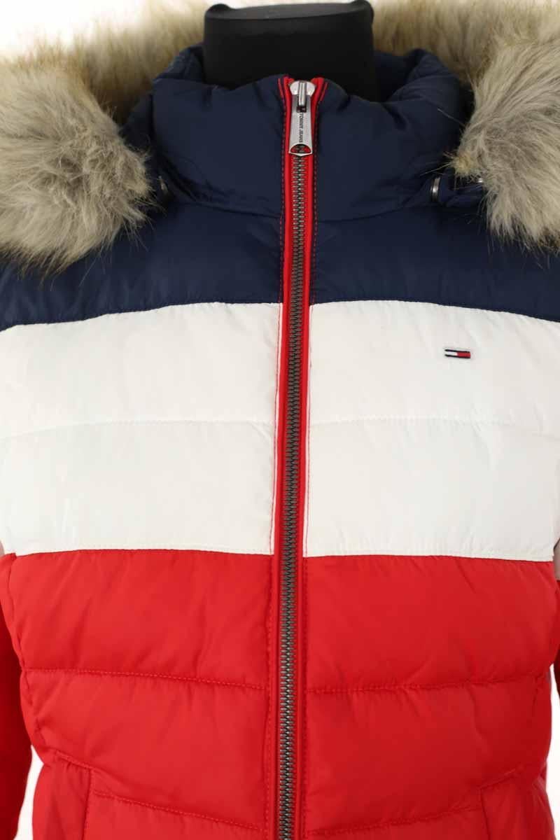 Lightweight quilted padded jacket with high neck TOMMY HILFIGER - SECONDE MAIN Red