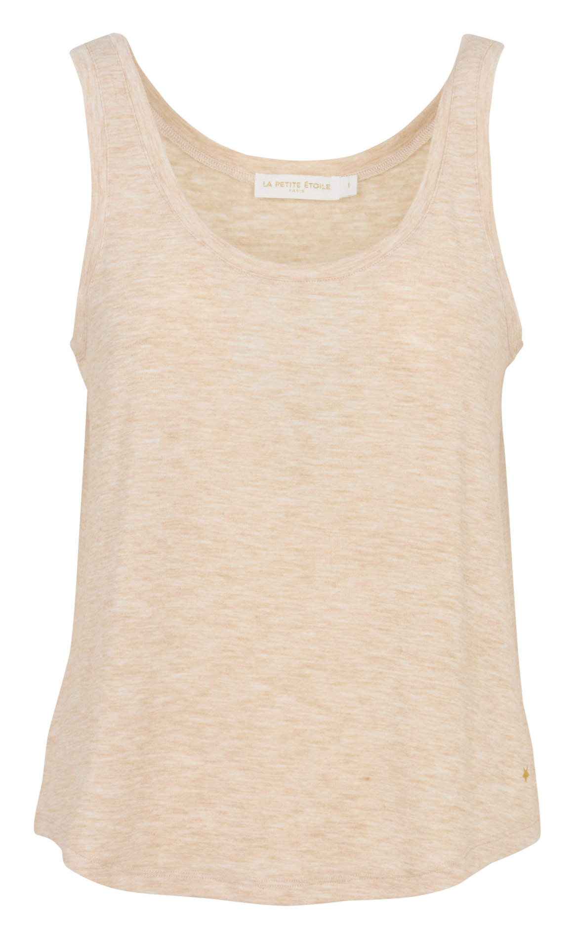 Tanktop aus Leinen-Mix mit Rundhalsausschnitt LA PETITE ETOILE