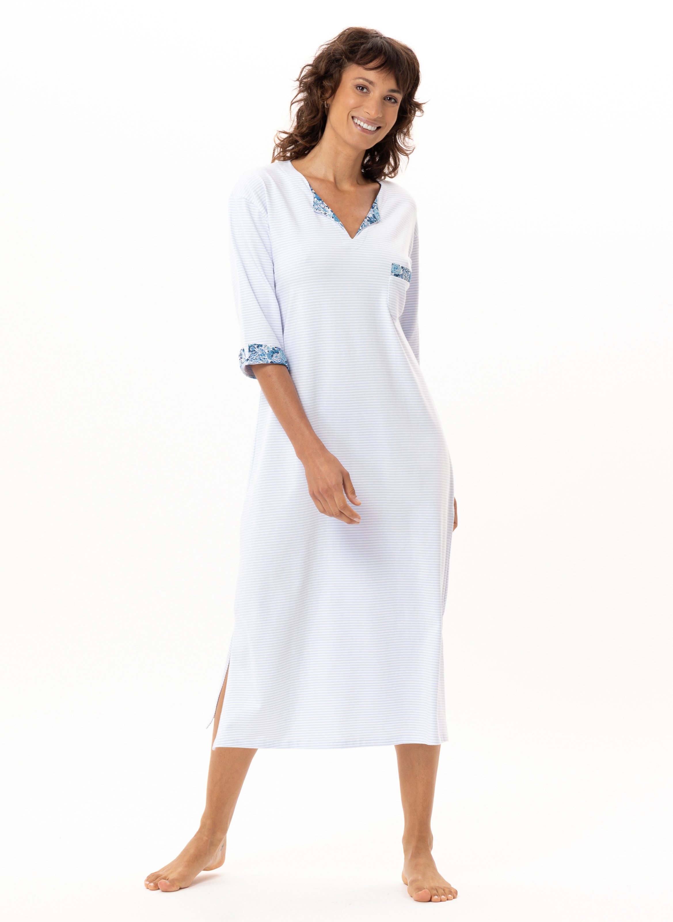 Long cotton nightshirt LE CHAT Multicolored