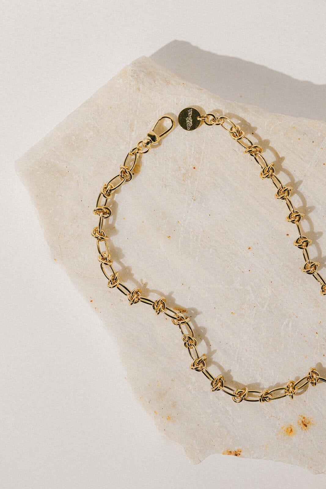 Fine gold necklace Golden