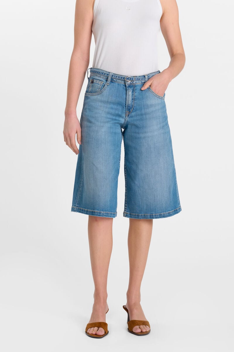 Denim Bermuda Shorts LE TEMPS DES CERISES Blue